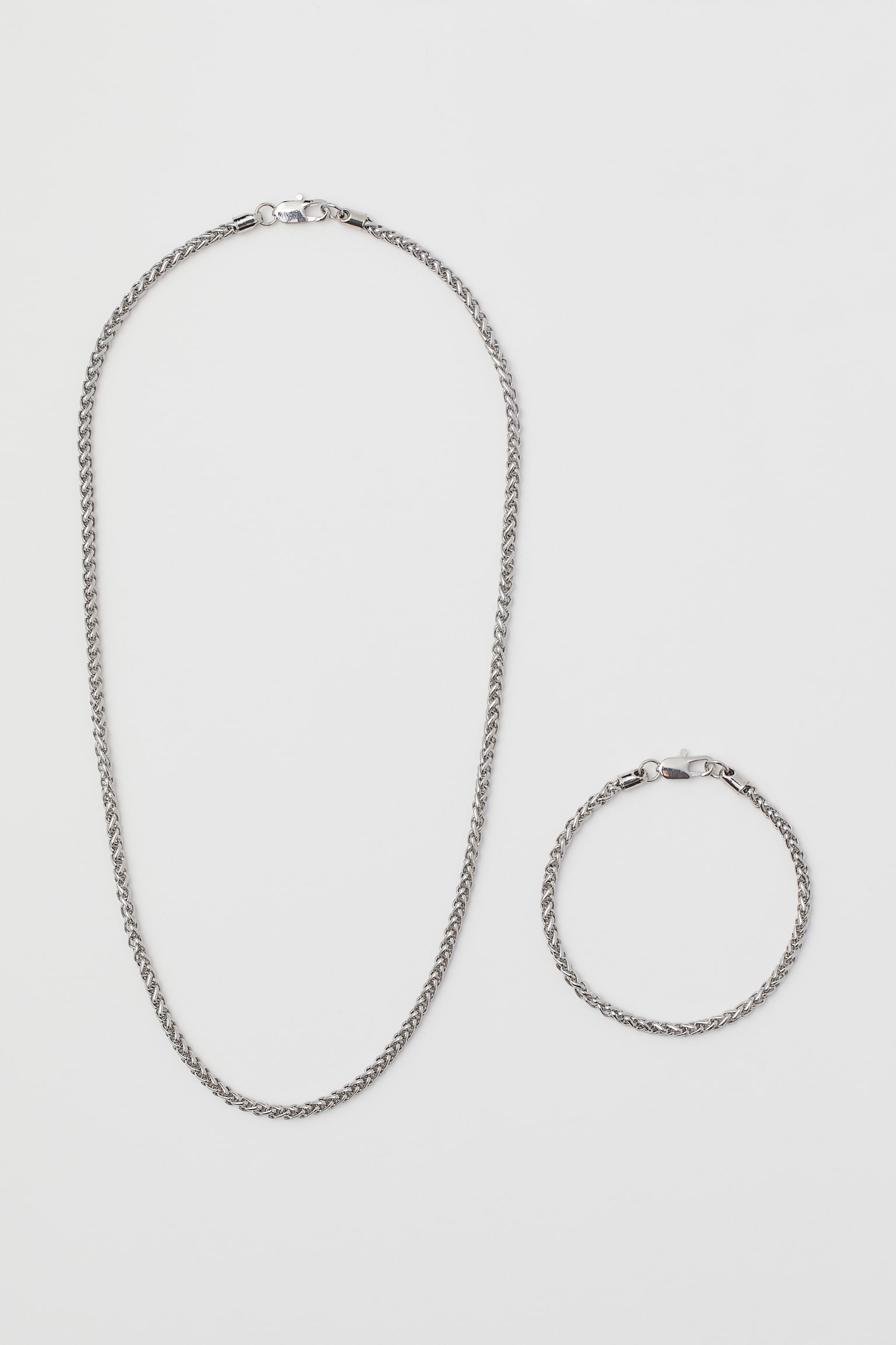 Necklace and bracelet - Silver-coloured - 1