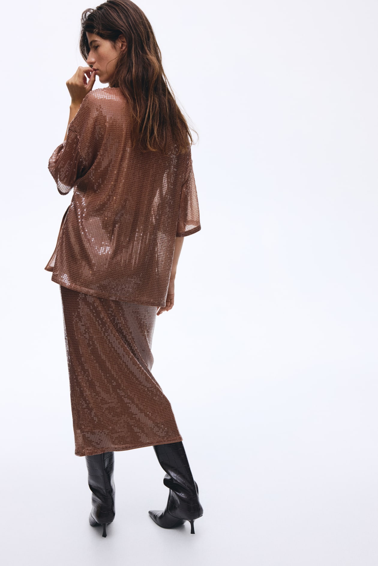 Oversized Sequined Top - image 2
