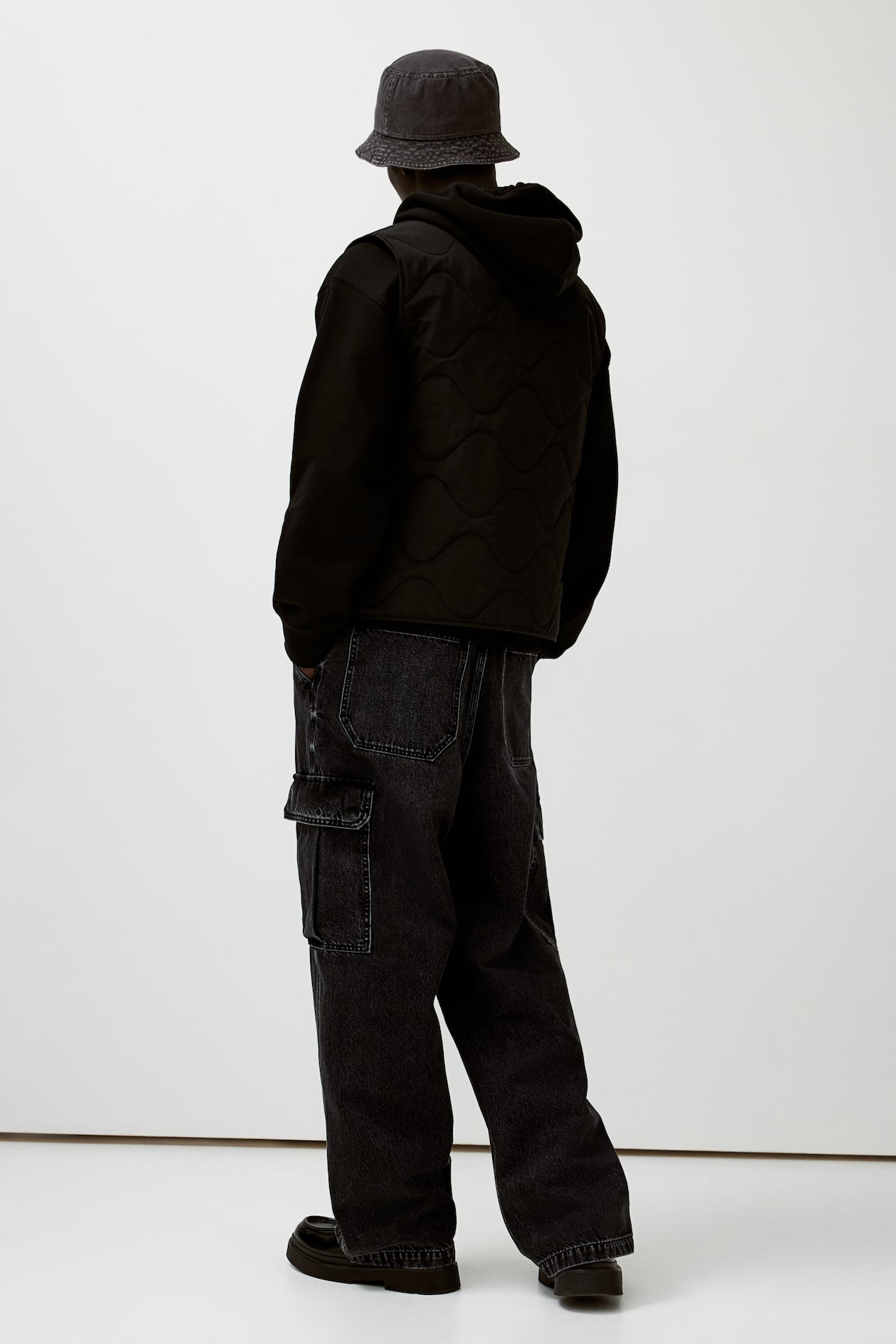 Baggy Cargo Jeans - Black - Men | H&M CA