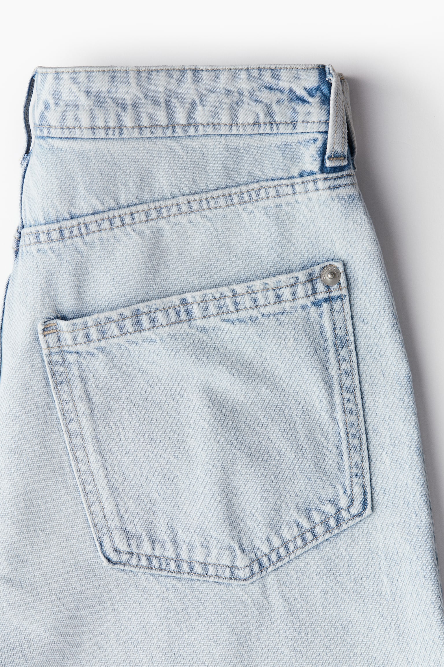 Bermuda Low Denim shorts - Pale denim blue/Light denim blue - 3