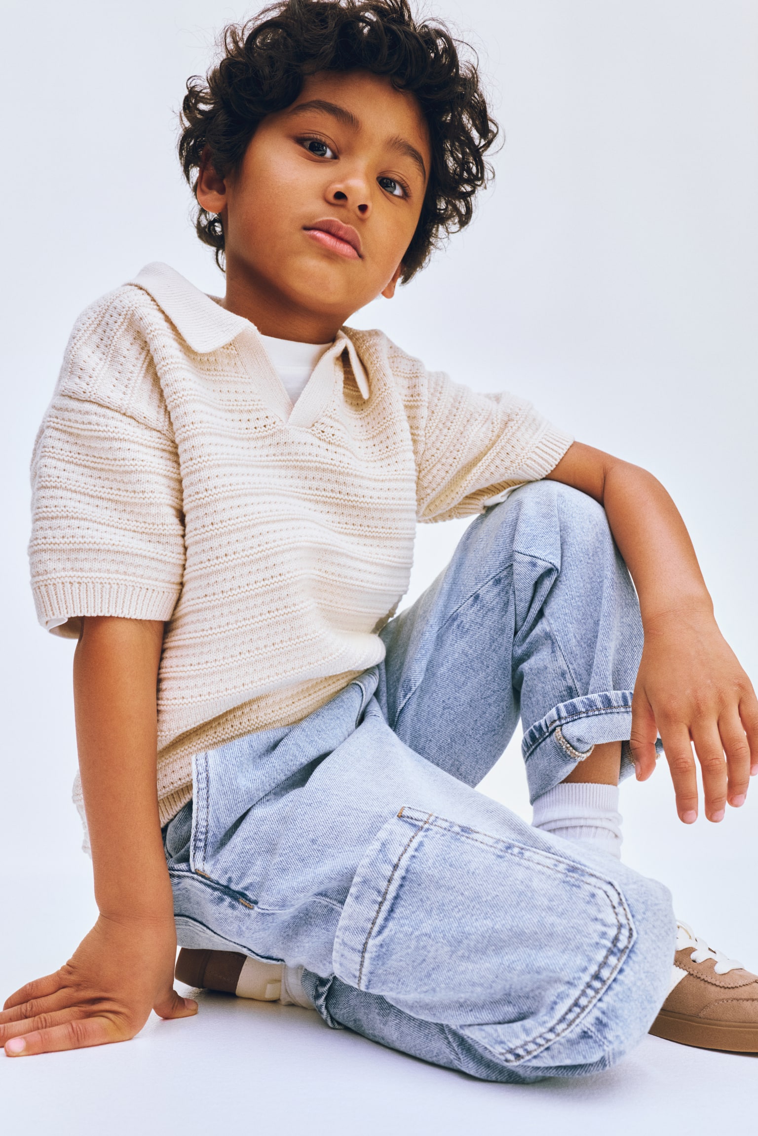 Denim cargojoggers - Bleek denimblauw - 4