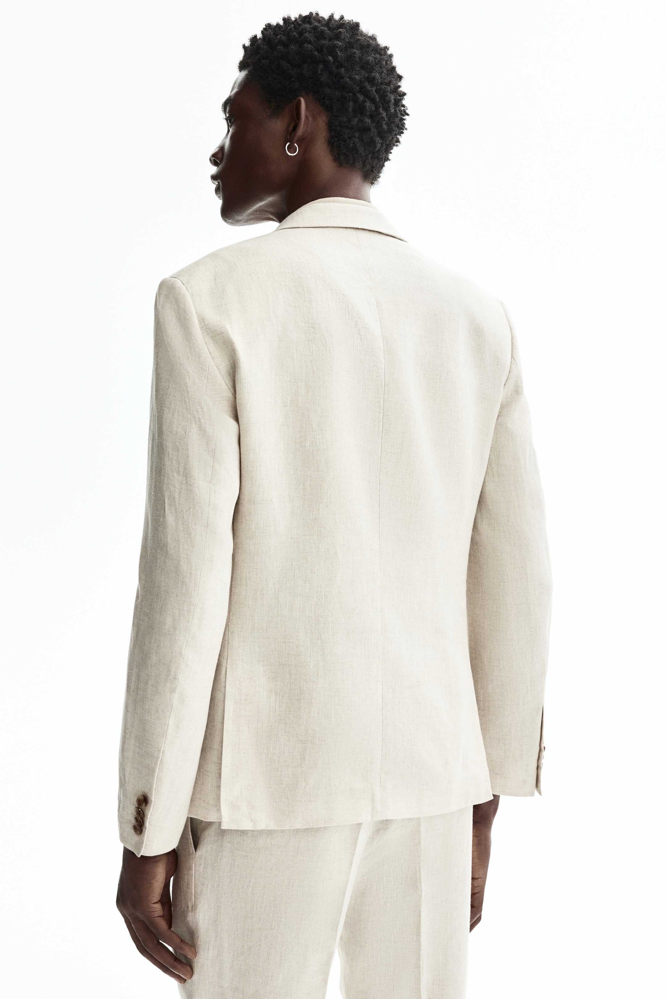 Slim-Fit Linen Jacket