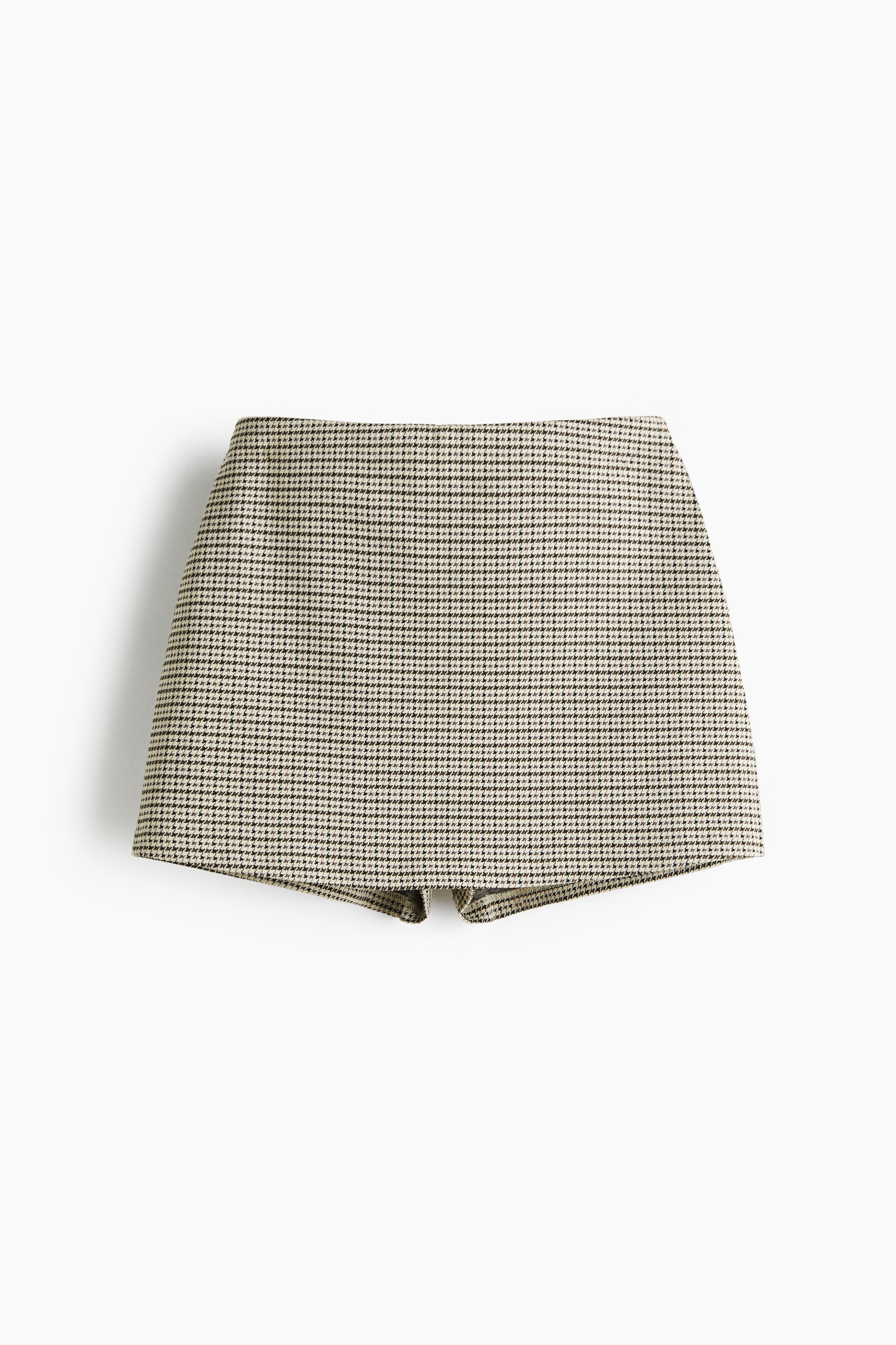 Jersey skort - Beige/Dogtooth pattern/Black/Grey/Checked