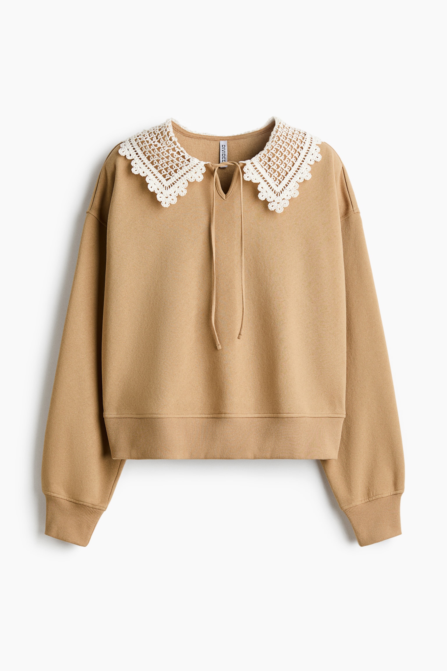 Sudadera con cuello - Beige