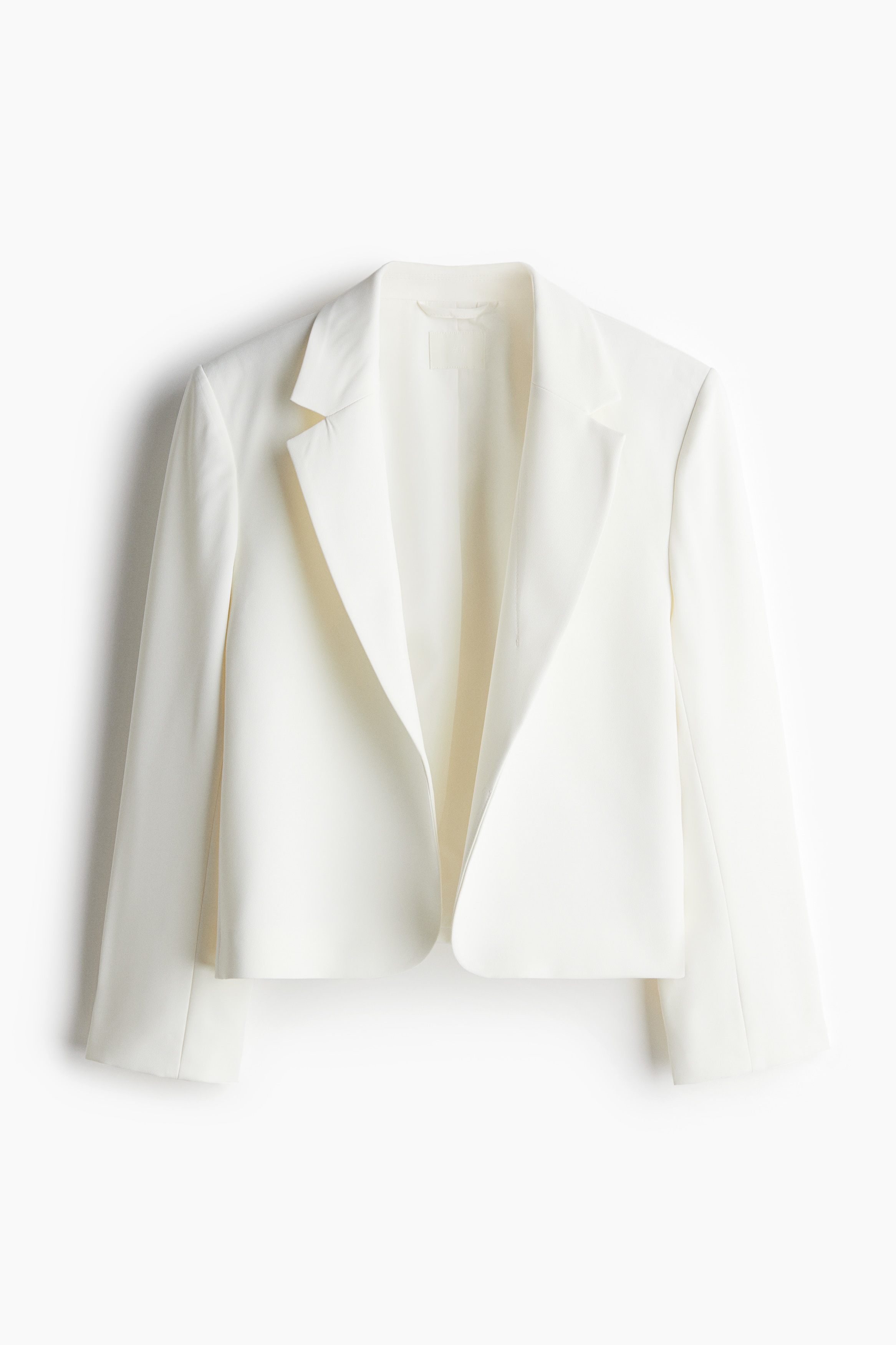 Manşetleri Yırtmaçlı Blazer - Beyaz