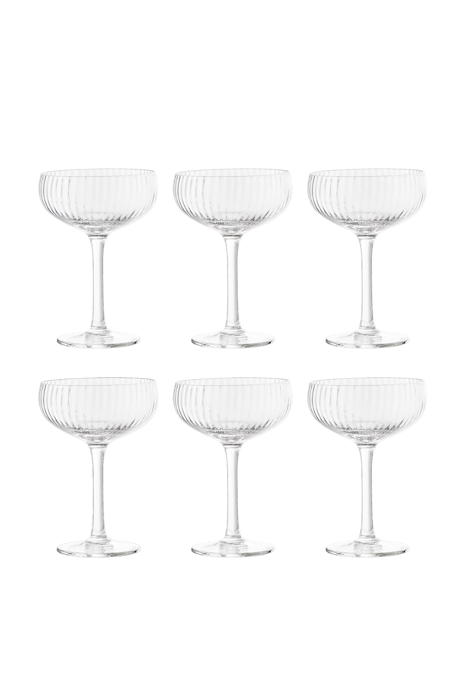 Verres À Champagne Astrid, Lot De 6 - Clair - 1