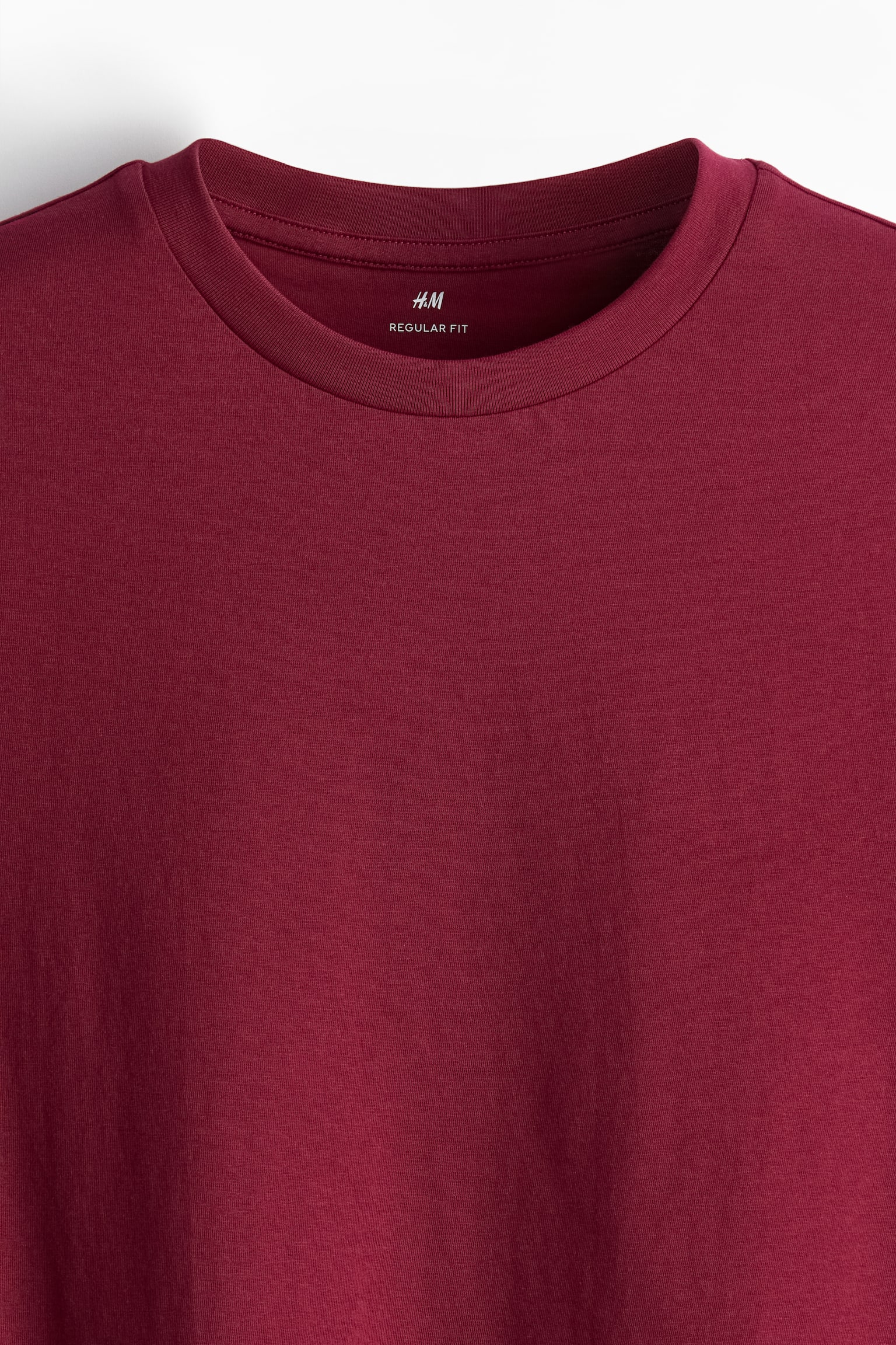 Regular Fit Tee - Burgundy/Light beige/White/Khaki green/Black/Light grey/Pink/Dark grey/Dark grey/Grey marle/Brown/Dark blue - 5