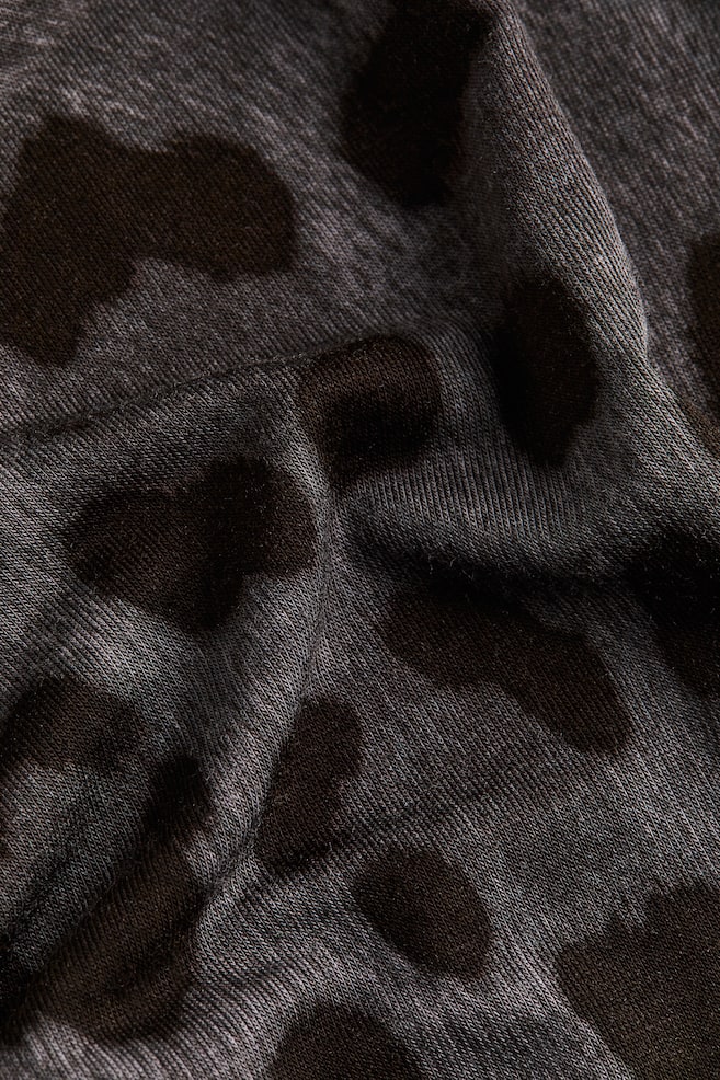Polo-neck top - Dark grey/Leopard print/Black/Natural white/Cream/Leopard print/dc/dc - 4