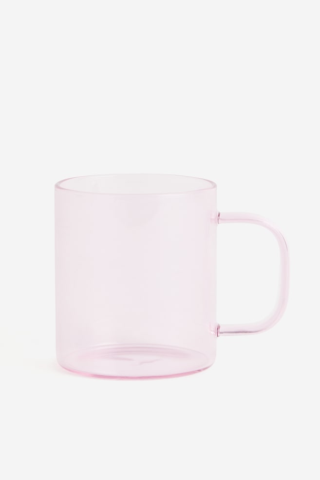 Glass mug - Light pink - 1