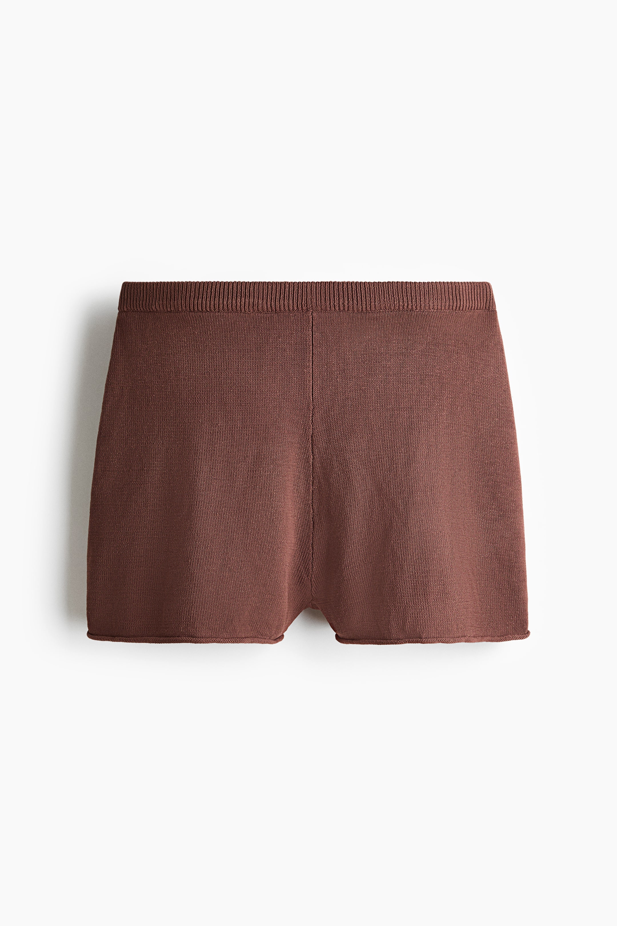 Rolled-Edge Knit Shorts
