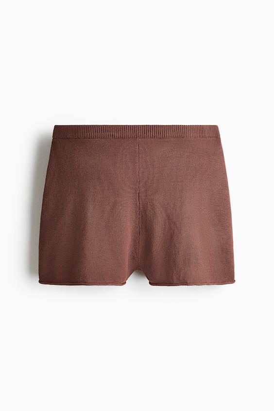 Женские шорты H&M Rolled-Edge Knit Shorts
