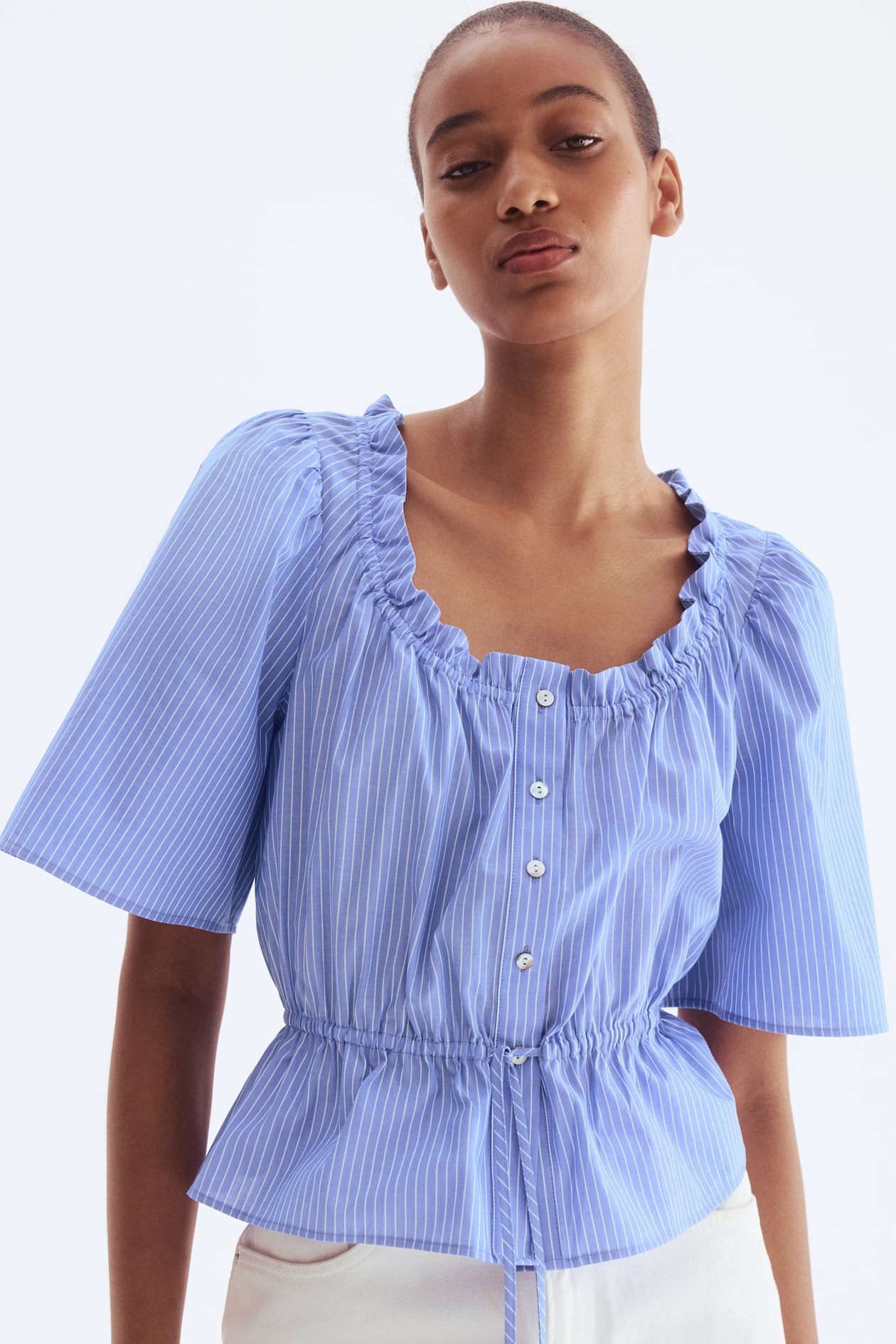 Vuelos Patrones De Blusas Con Olanes Chalecos Tejidos Blusa