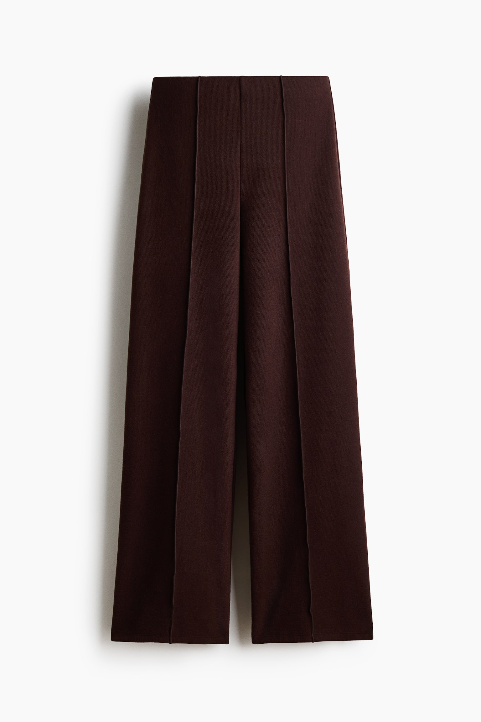 Женские брюки H&M Crease-Front, цвет: Тёмный ржавый коричневый — фото 1