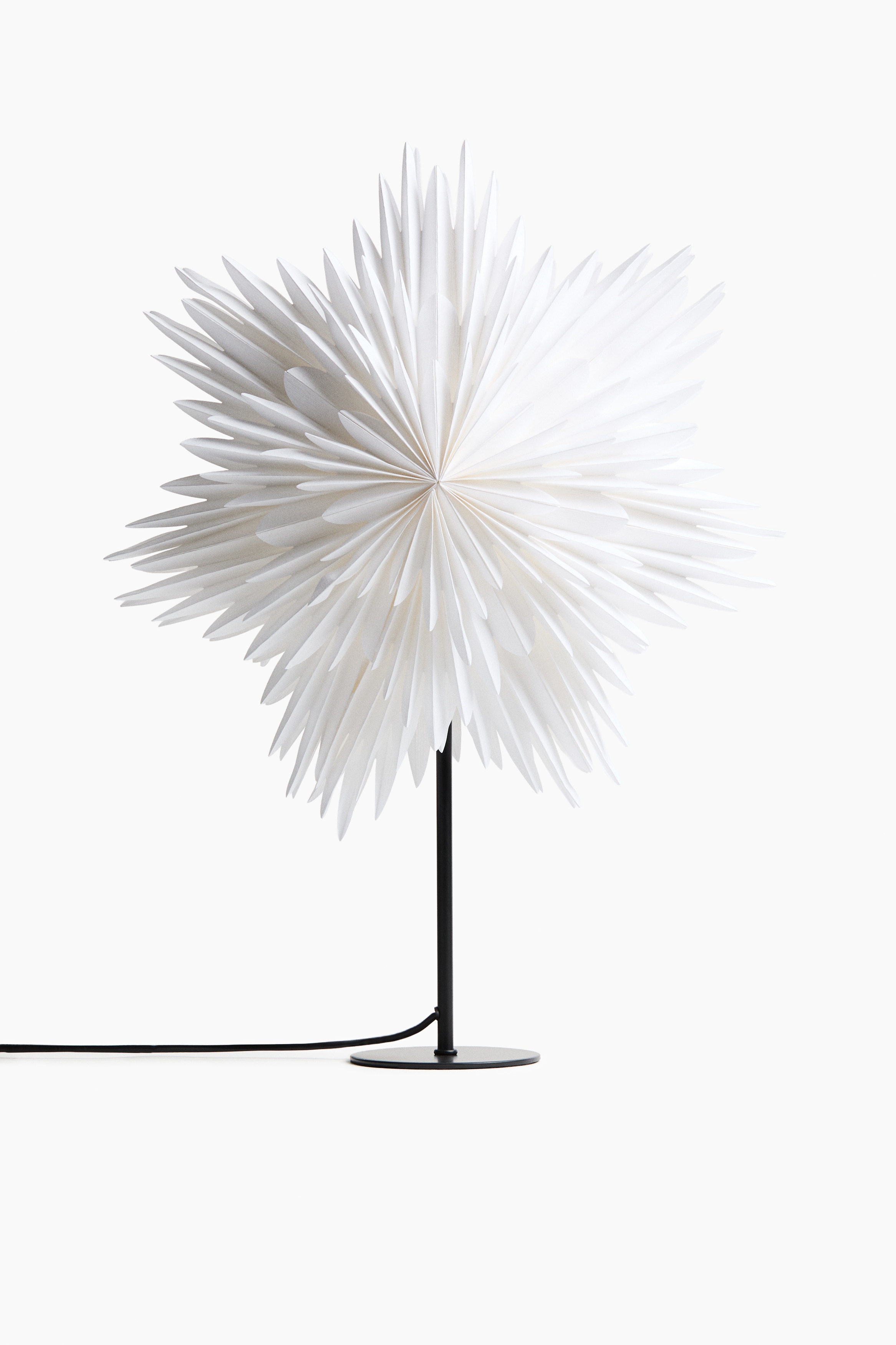 Candeeiro de mesa com estrela de papel - Branco/Toupeira