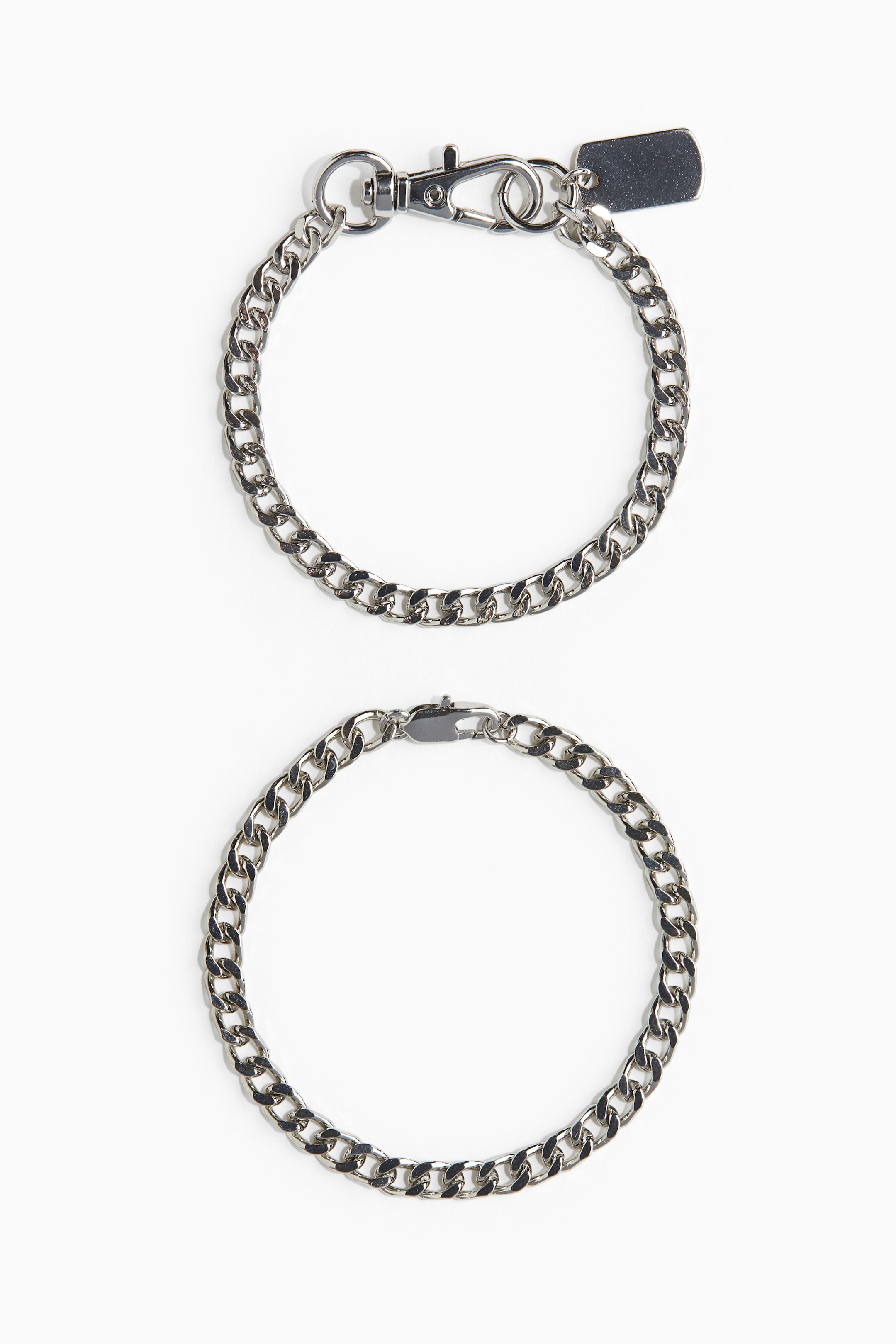 Lot de 2 bracelets - Argenté - HOMME | H&M CA