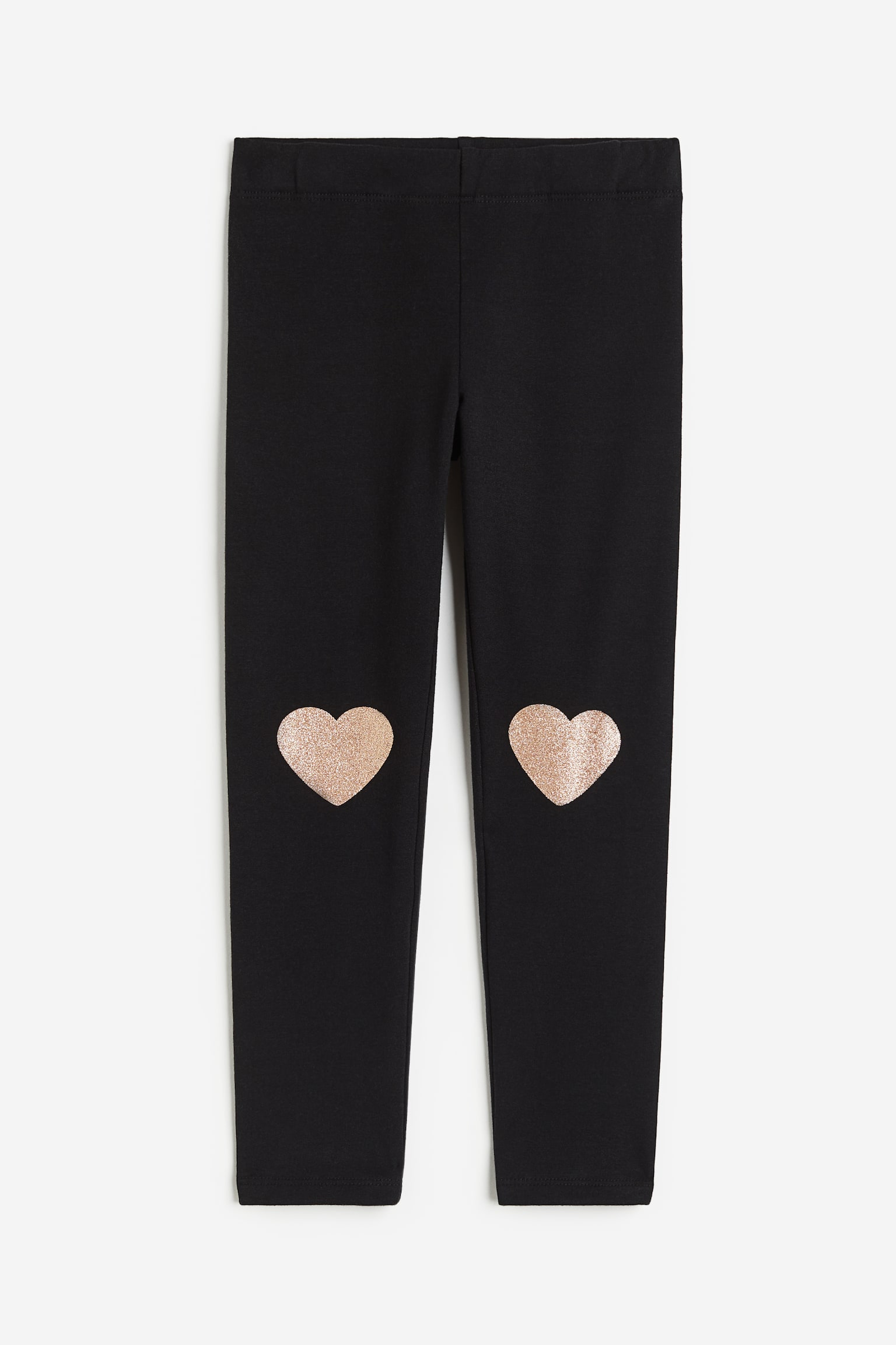 Brushed Lining Leggings - Black/Hearts/Greige/Leopard print/Beige/Leopard print/Dark grey/Spot/Pink/Hearts/Light beige/Hearts - 1