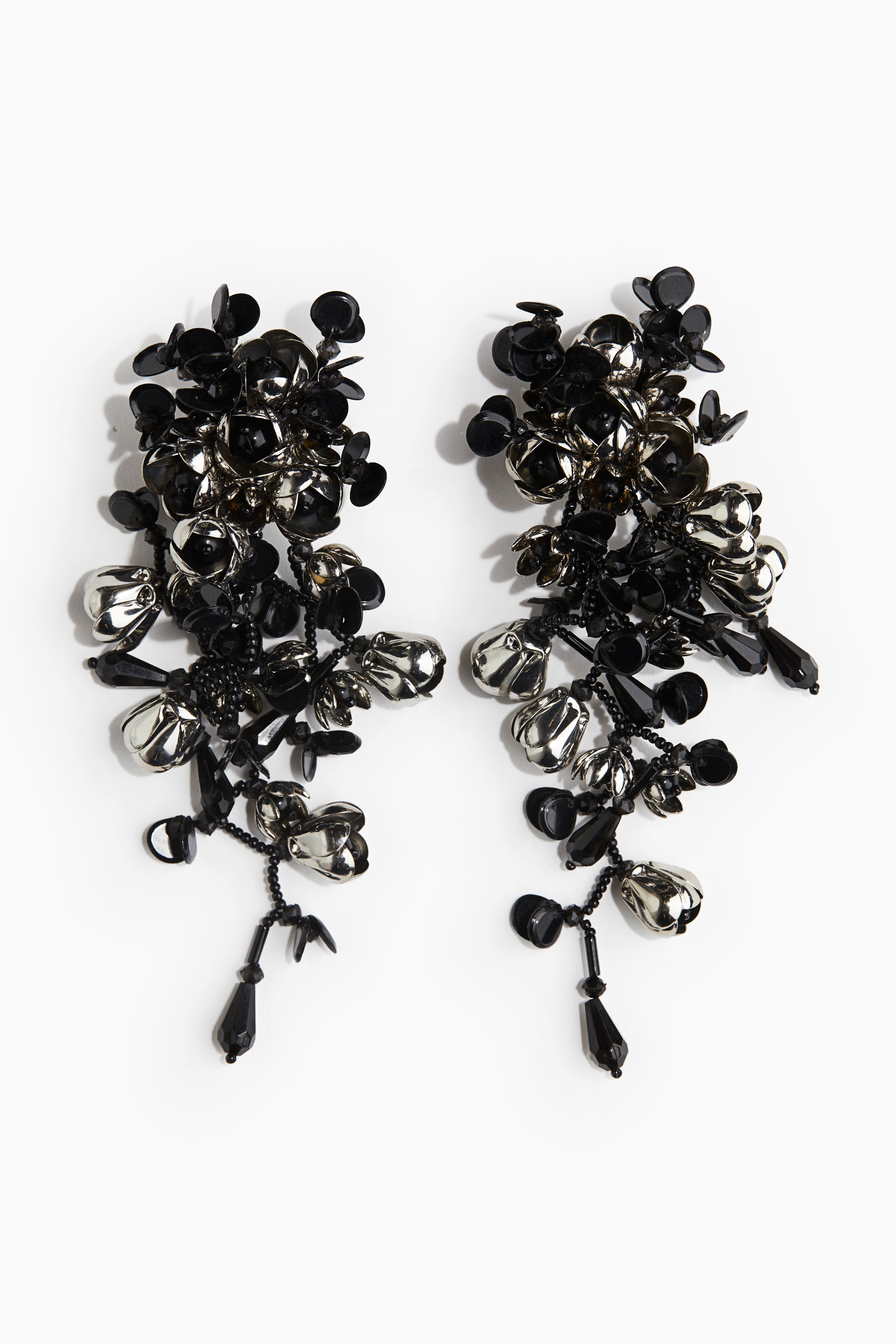 Floral Detail Cluster Earrings