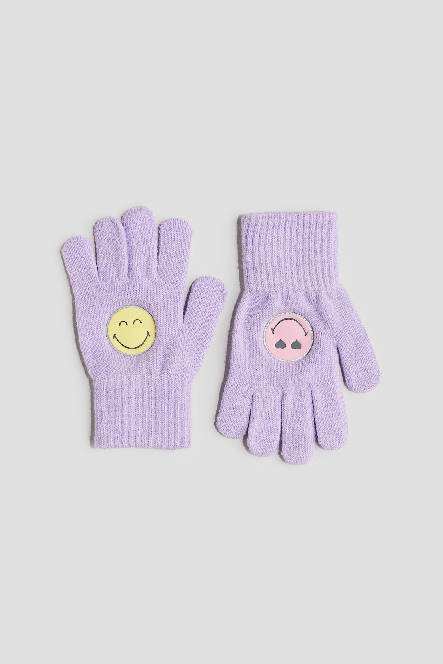 Appliquéd gloves - Light purple/SmileyWorld®/Pink/Disney - 1