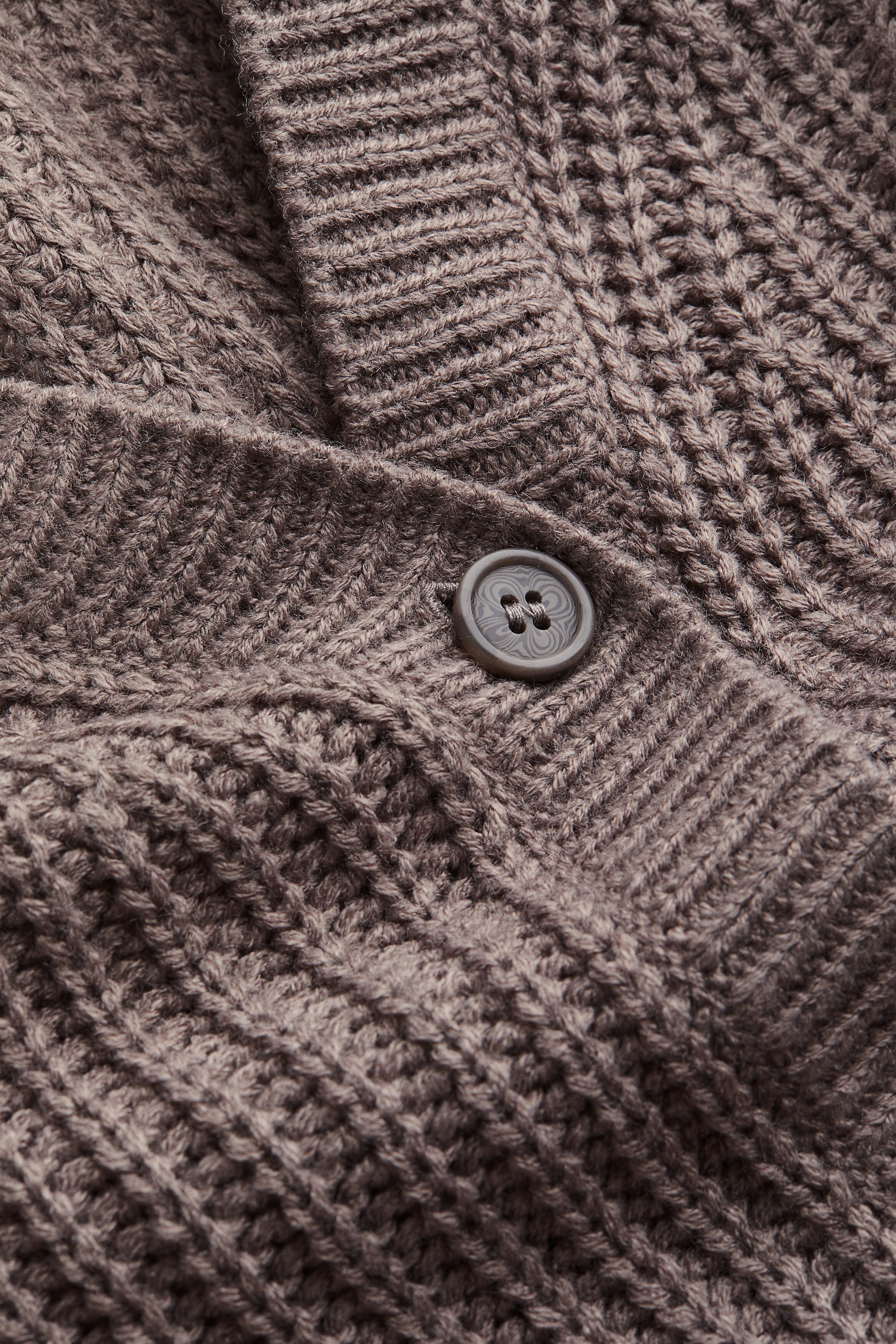 Cardigan In Lana Lungo Tinta Unita Huggy - Foto 9