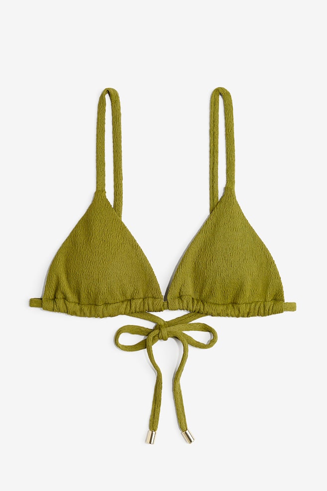 Haut de maillot triangle paddé - Vert olive - 1