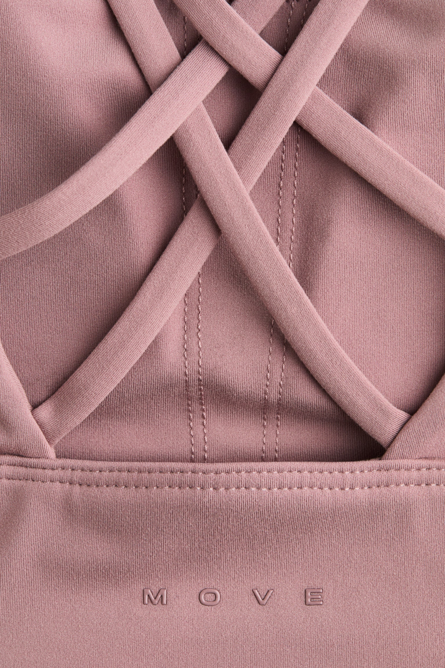 Top deportivo Medium Support con SoftMove™ - Rosa tenue/Chabacano claro/Negro/Café oscuro - 2