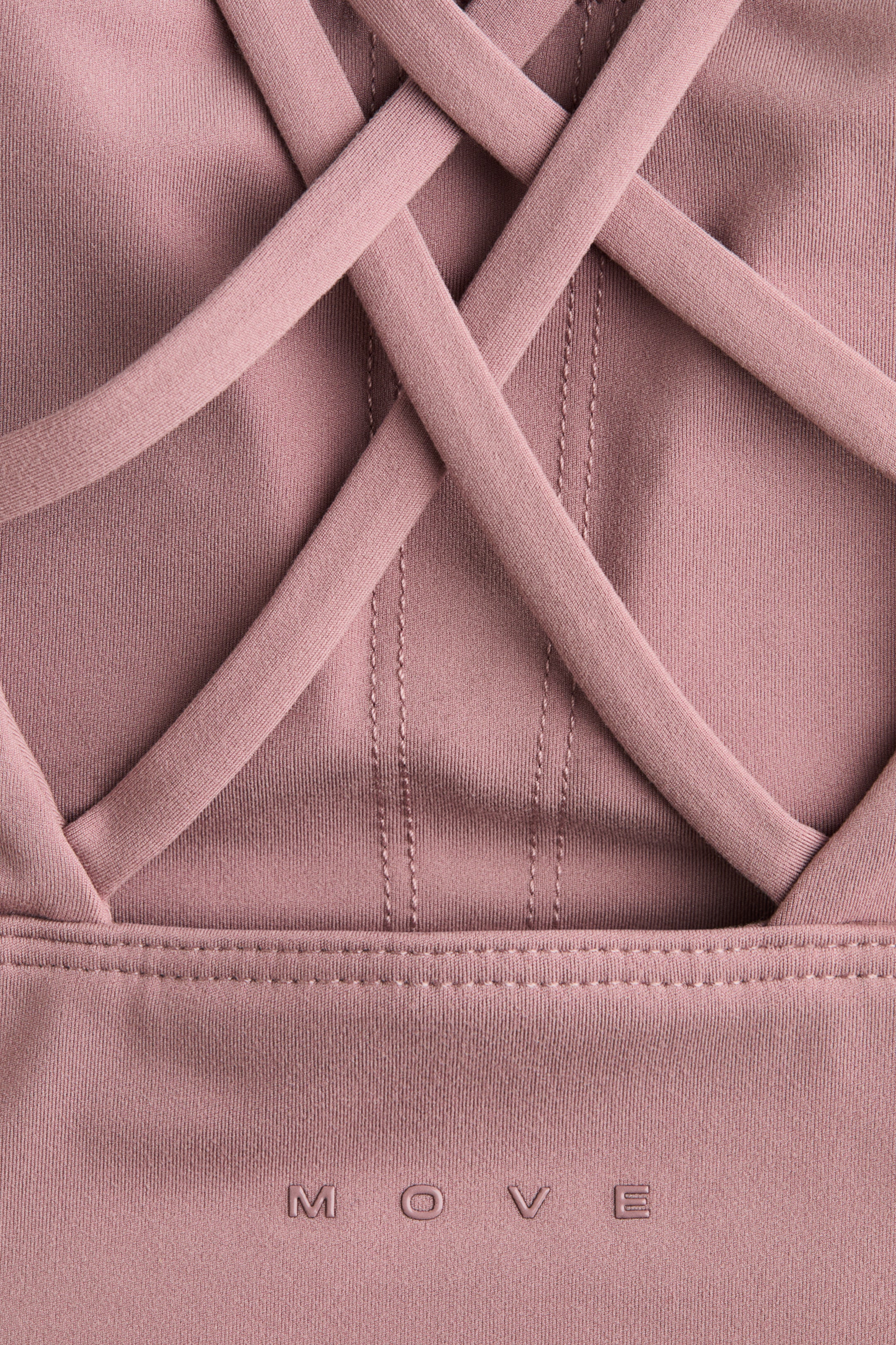 Ampliar la imagen: Top deportivo Medium Support con SoftMove™ - Rosa tenue - Ladies | H&M MX 2