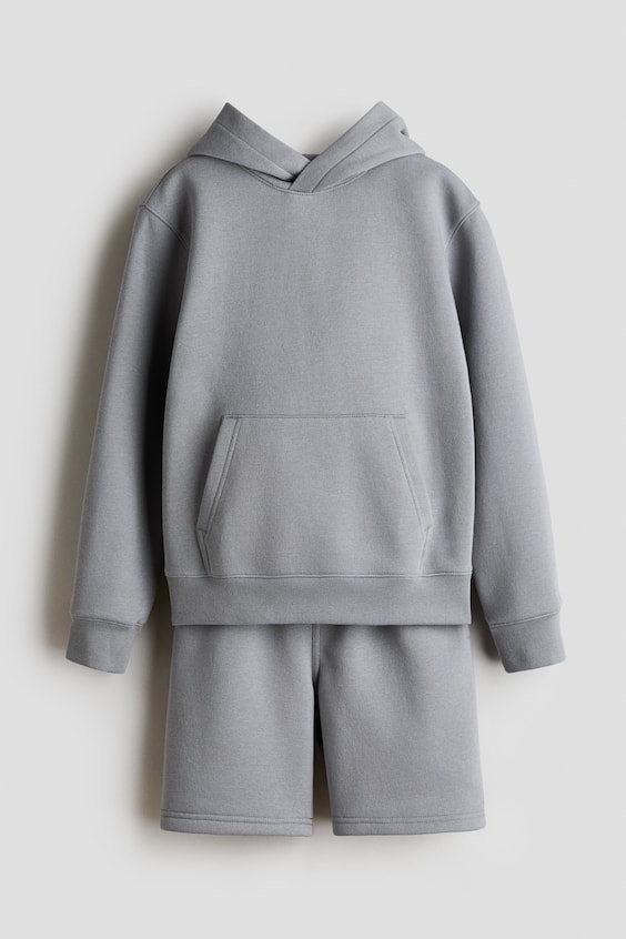 Детские топы H&M 2-Piece Brushed-Inside Sweatshirt and Shorts Set