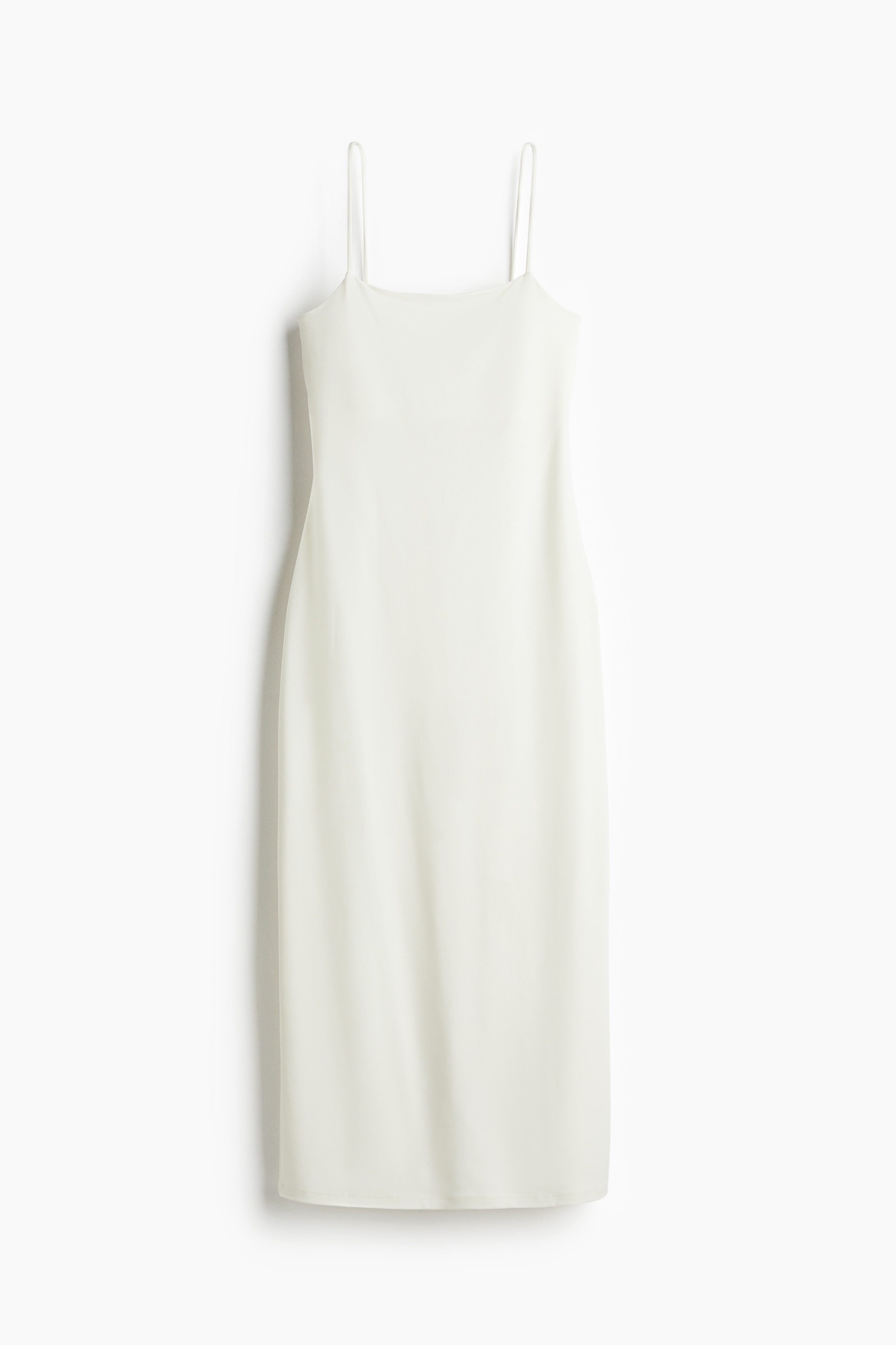 H & M - Bodycon-Kleid mit Trägern - Weiß - Damen