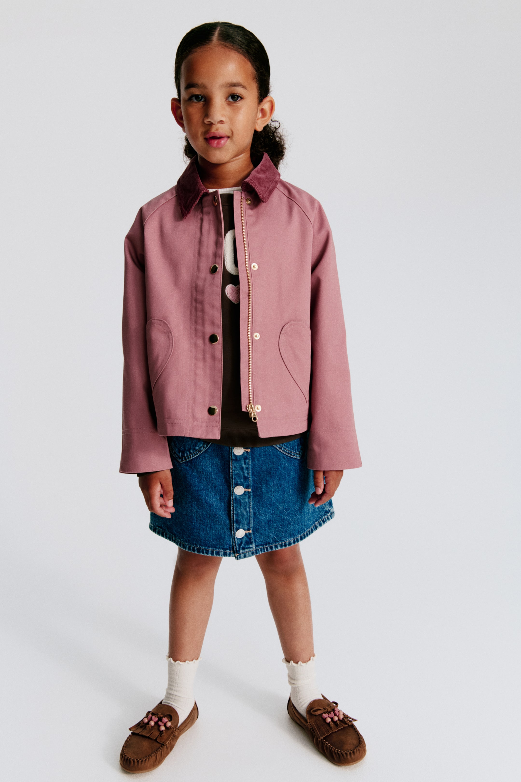 Utility Jacket with Corduroy Collar