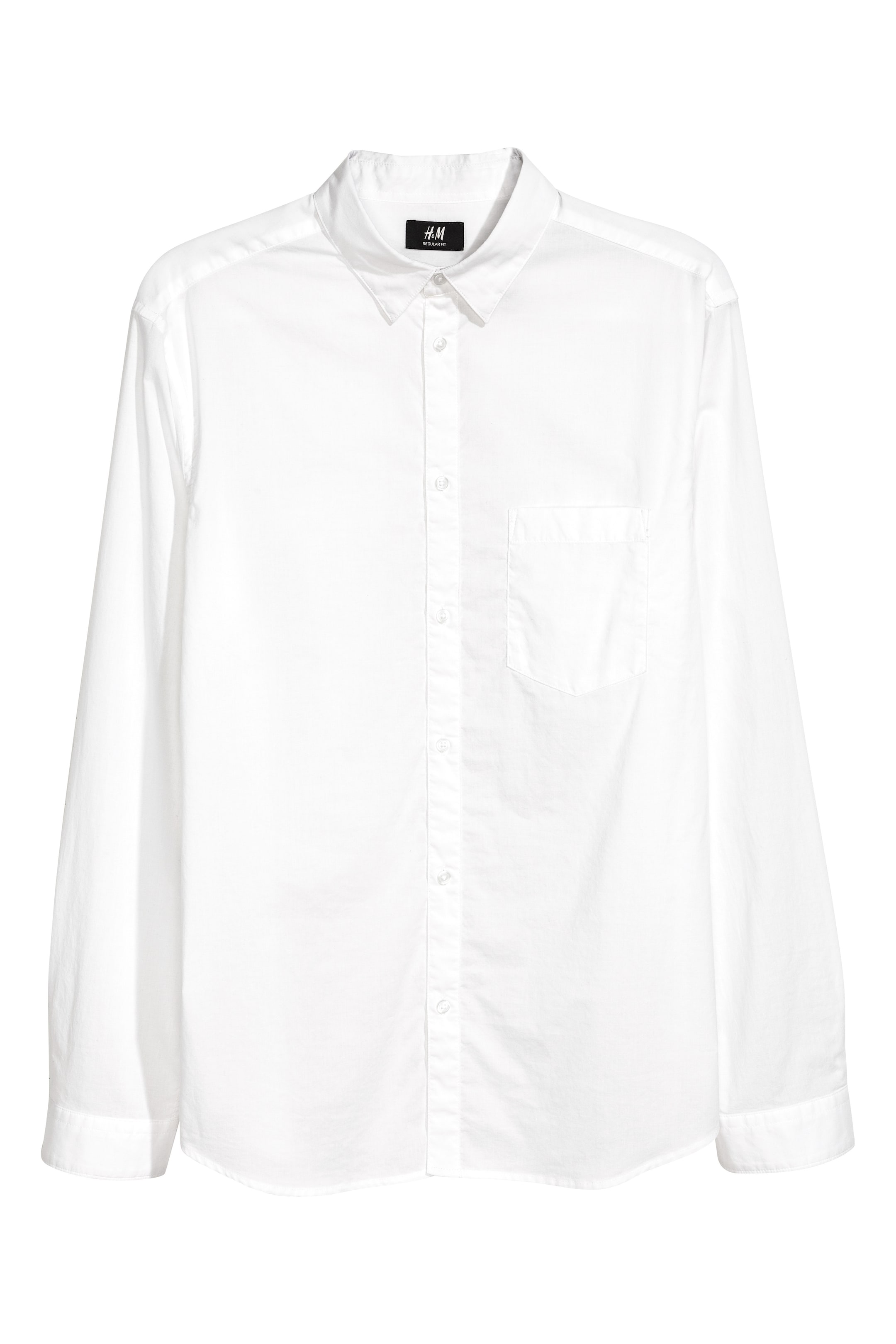 View larger image: Cotton shirt Regular fit - White - Men | H&M GB 1