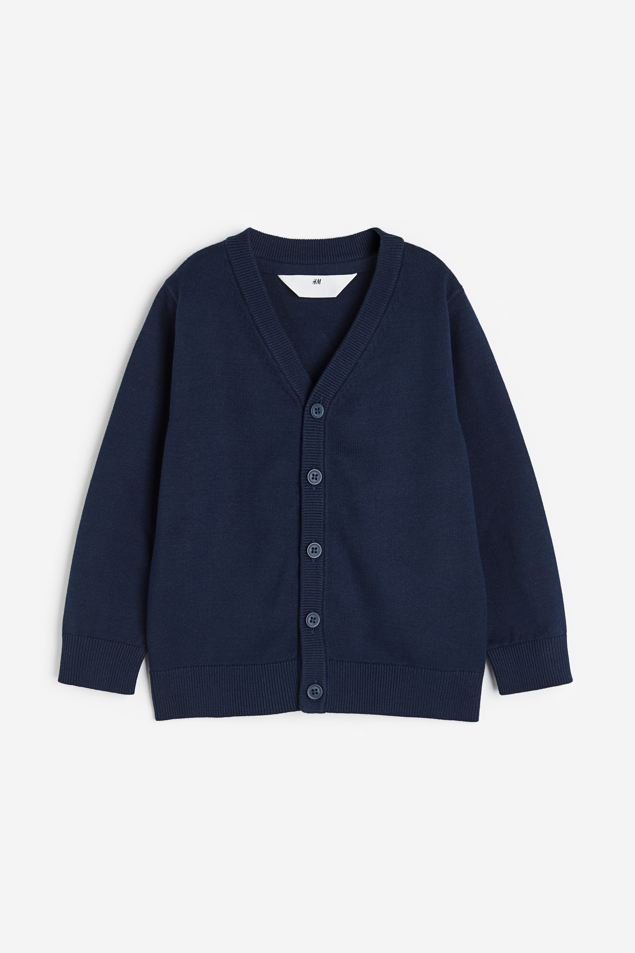 Fine-knit Cotton Cardigan