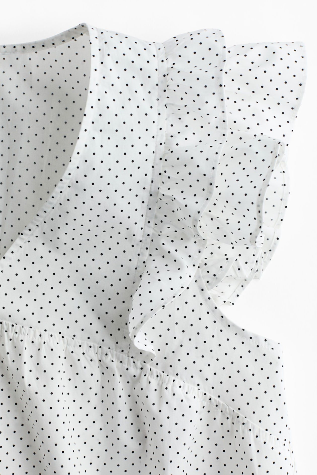 Frill-trimmed cotton poplin top - image 2