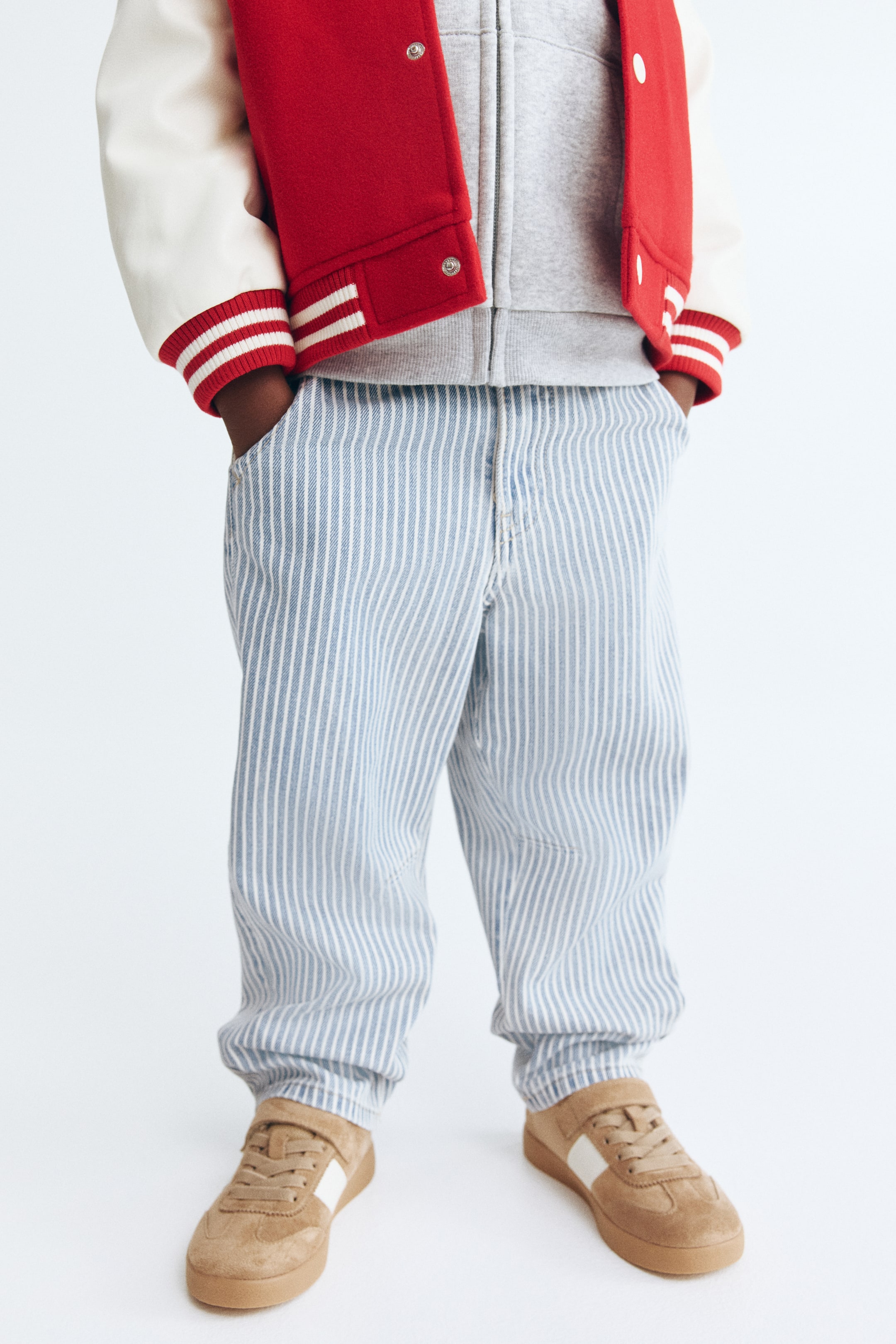 Patterned Denim Joggers