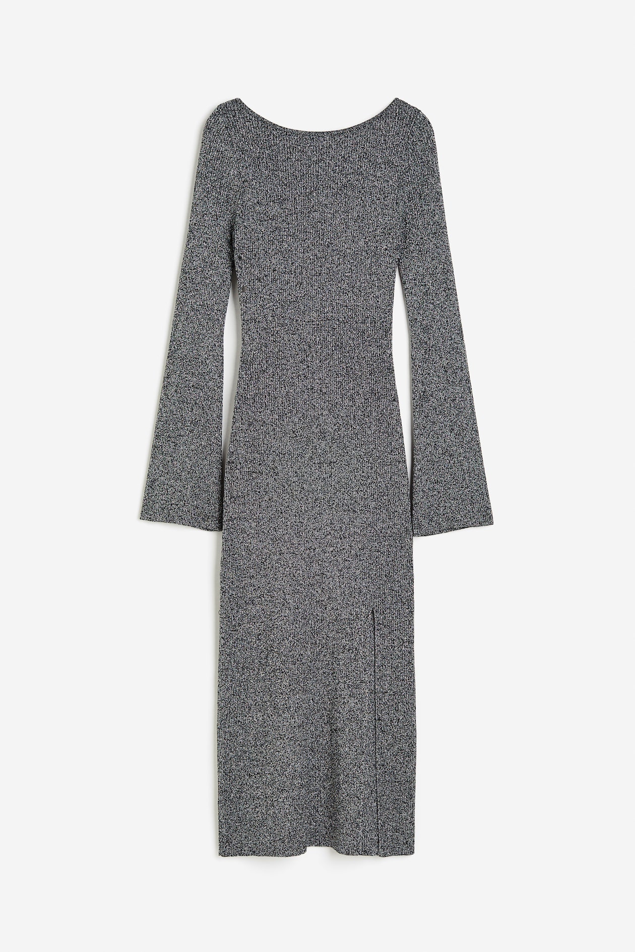 Robe moulante en maille côtelée - Gris foncé - FEMME | H&M FR