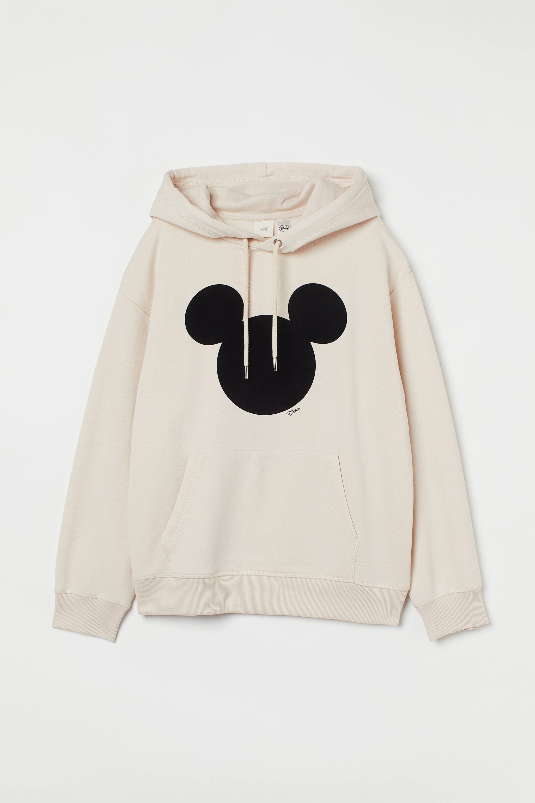 הצגת תמונה גדולה יותר: קפוצ'ון עם הדפס - בז' בהיר/מיקי מאוס - Ladies | H&M IL 1