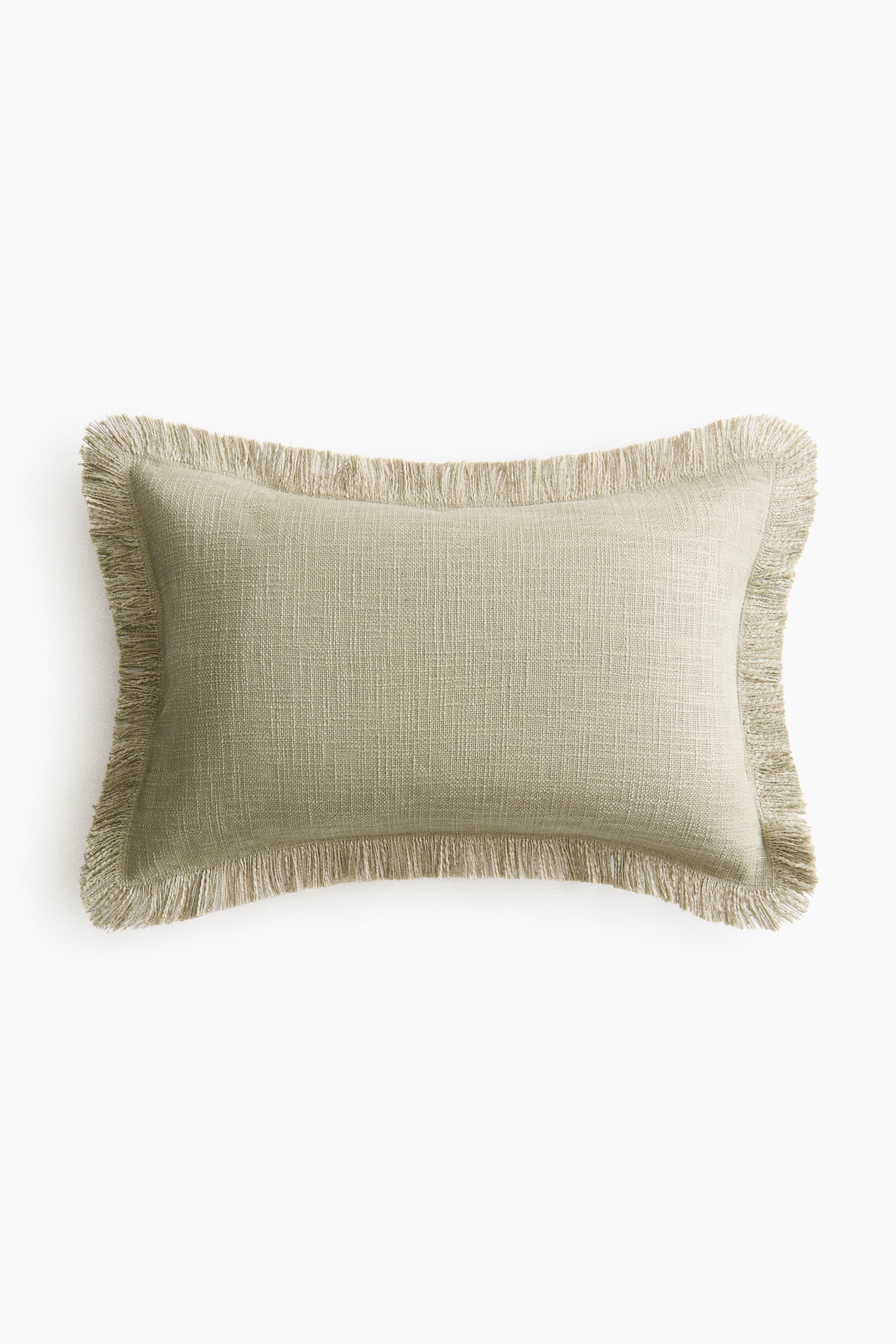Slub weave cushion cover - Sage green/Light beige/Dusty orange/Bright blue - 1
