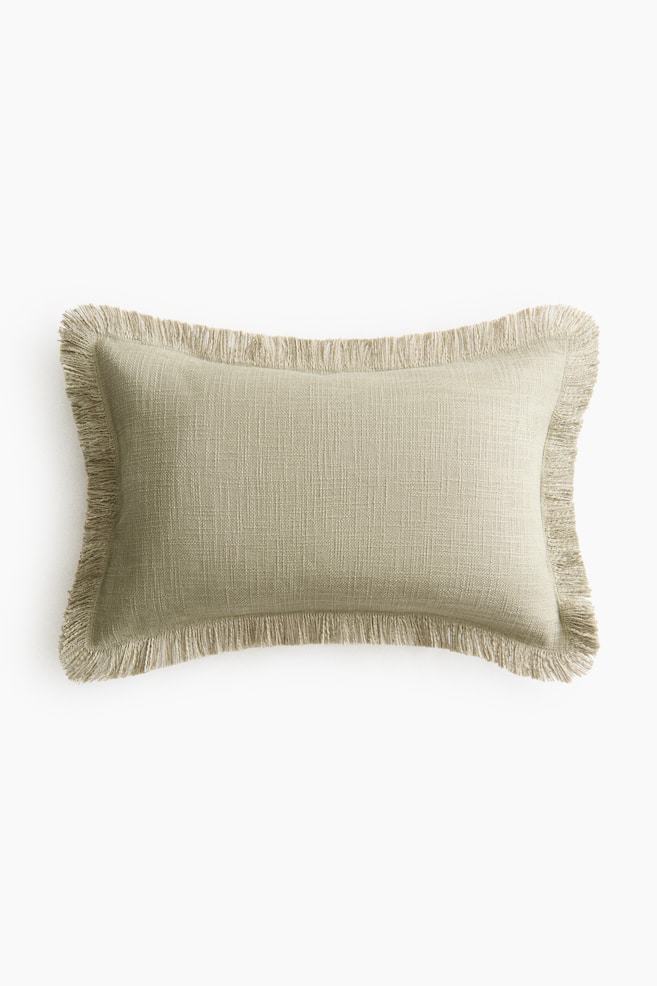 Slub-Weave Cushion Cover - Sage green/Coral red/Light beige/Dusty orange/Bright blue/Turquoise - 1