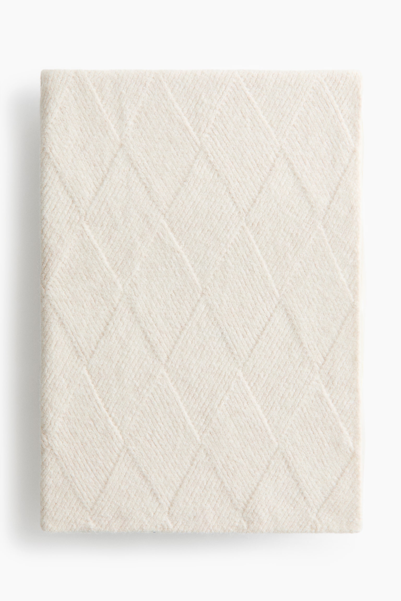 Manta tejida - Crema/Gris - 1