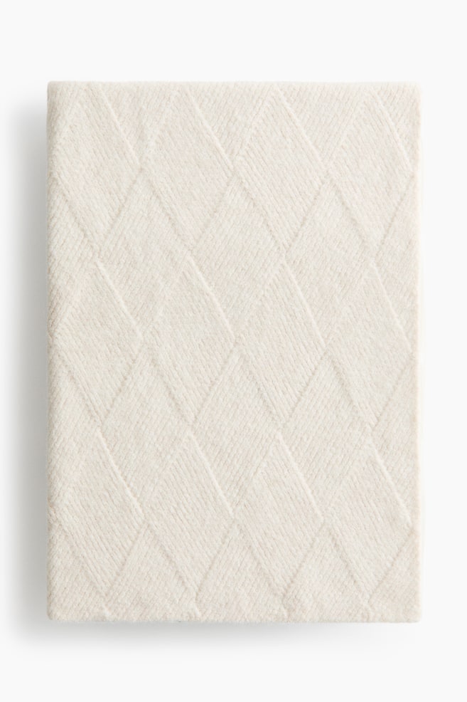 Knitted blanket - Kremowy/Szary - 1