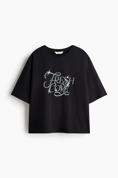 プリント コットンTシャツ