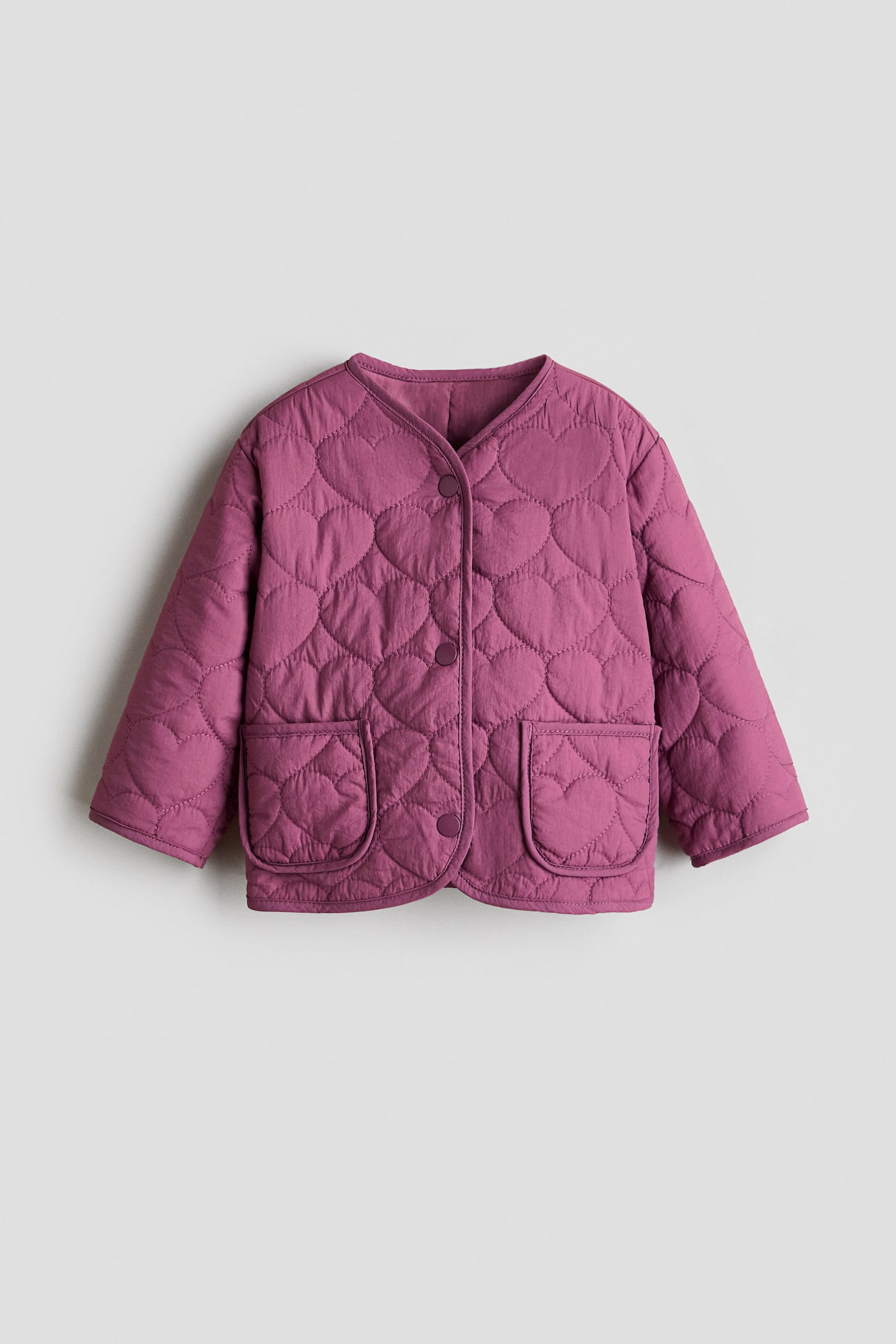Jachetă matlasată - Mov-șters/Maro