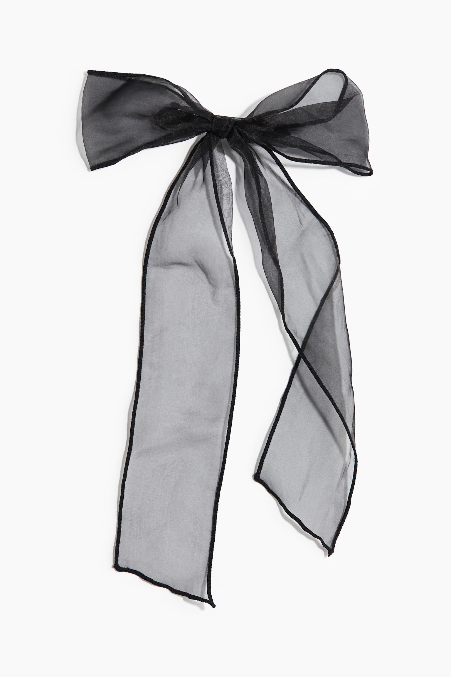 Женские аксессуары для волос H&M Mesh-Bow Hair Clip, цвет: Чёрный — фото 1