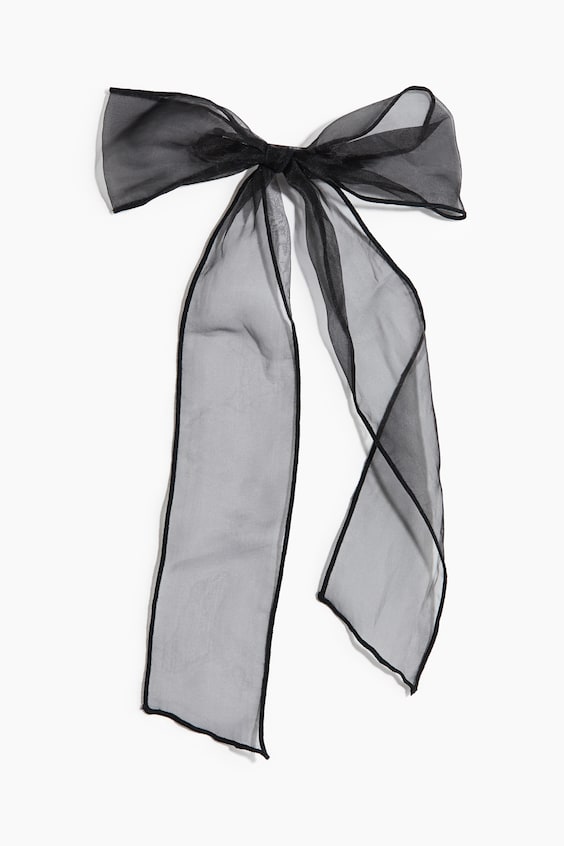 Женские аксессуары для волос H&M Mesh-Bow Hair Clip, цвет: Чёрный