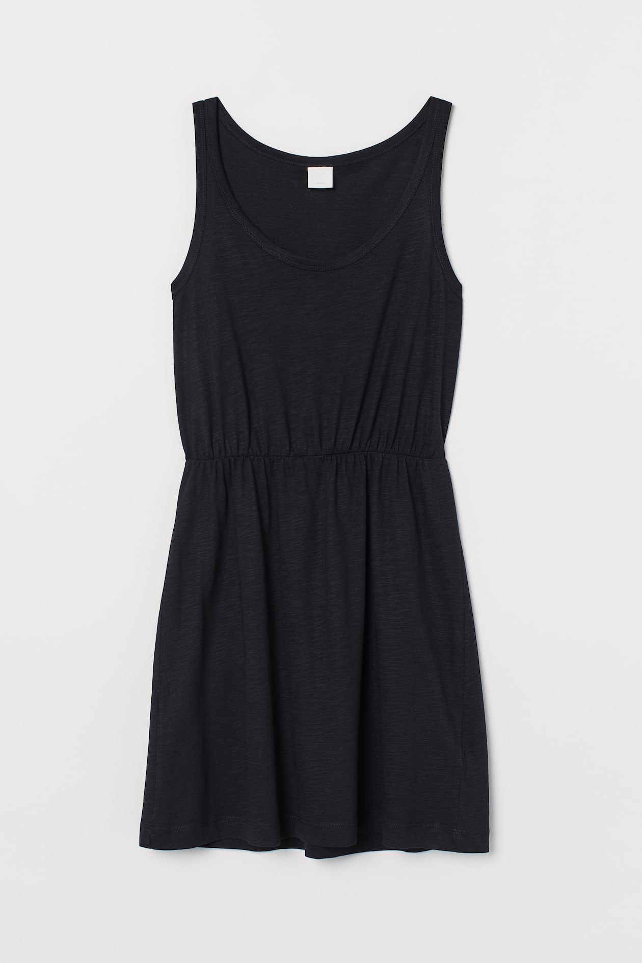 Modal-blend Jersey Dress - Low-cut Neckline - Sleeveless - Black ...