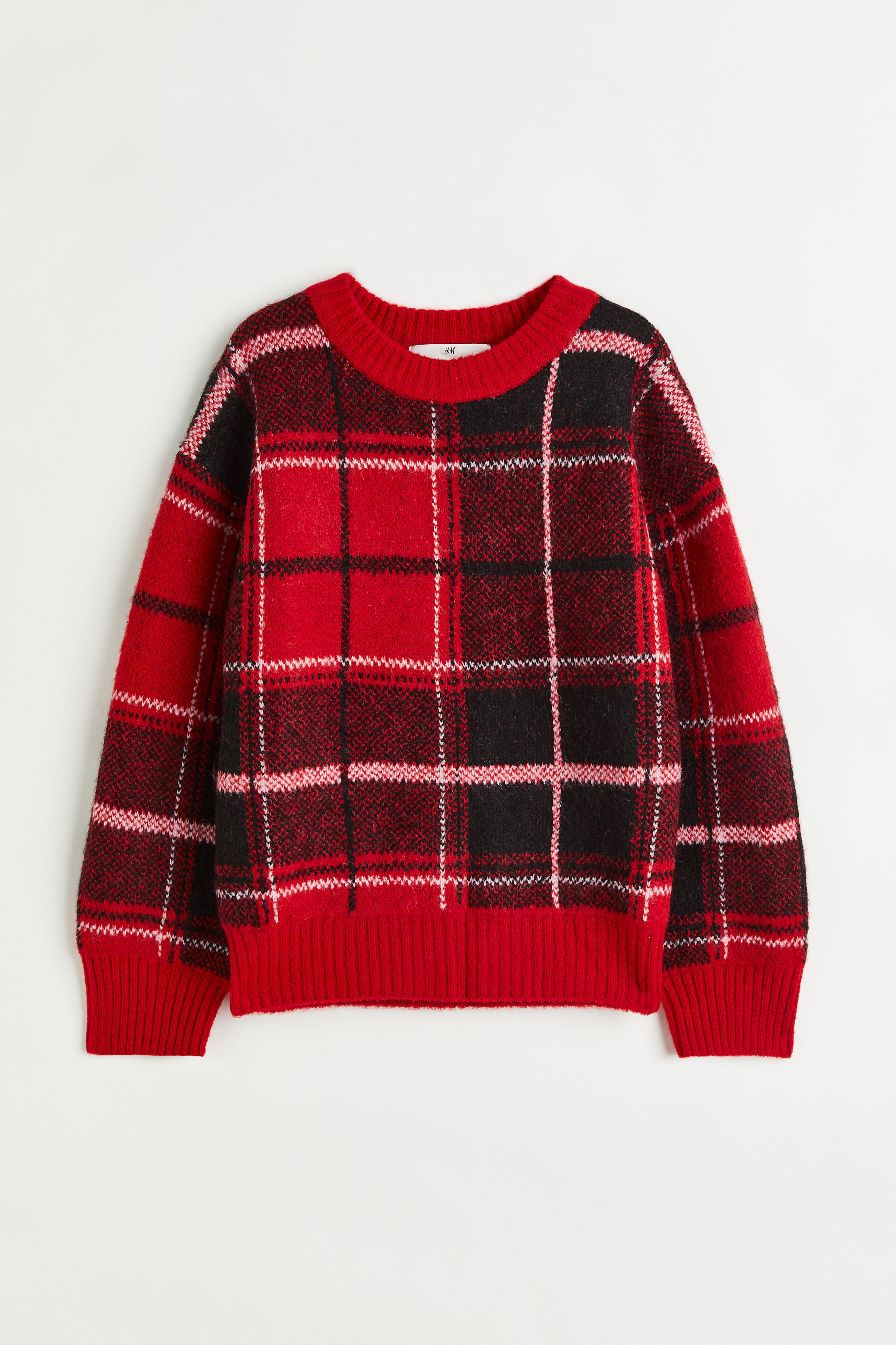 H&m red knit sweater hotsell