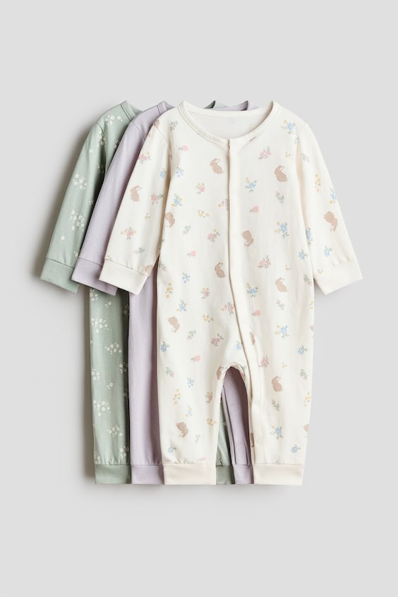 Пижама для детей, хлопок, 3 шт. — H&M
