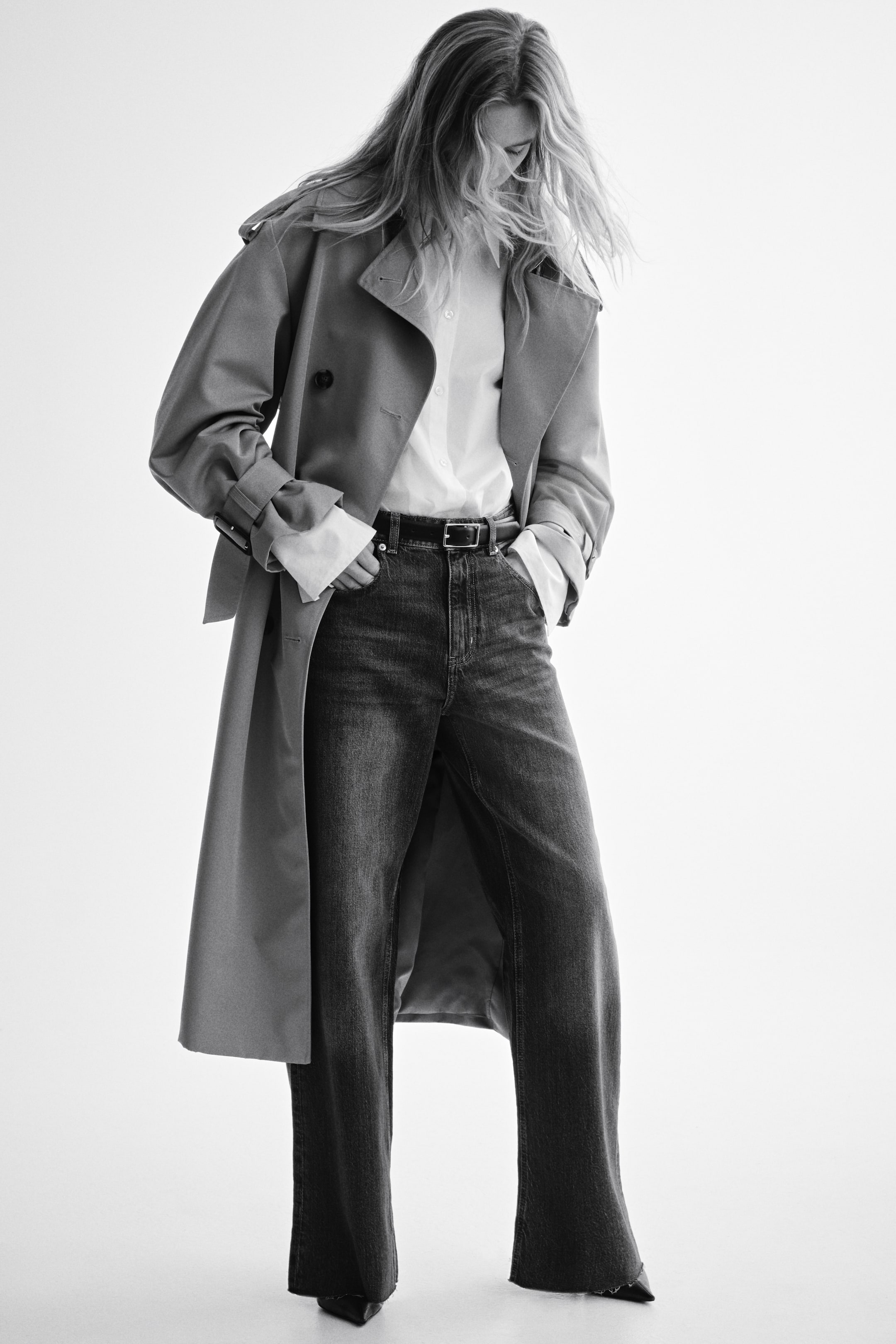 Visualizza immagine più grande: Wide High Jeans - Dark denim blue - DONNA | H&M IT 1