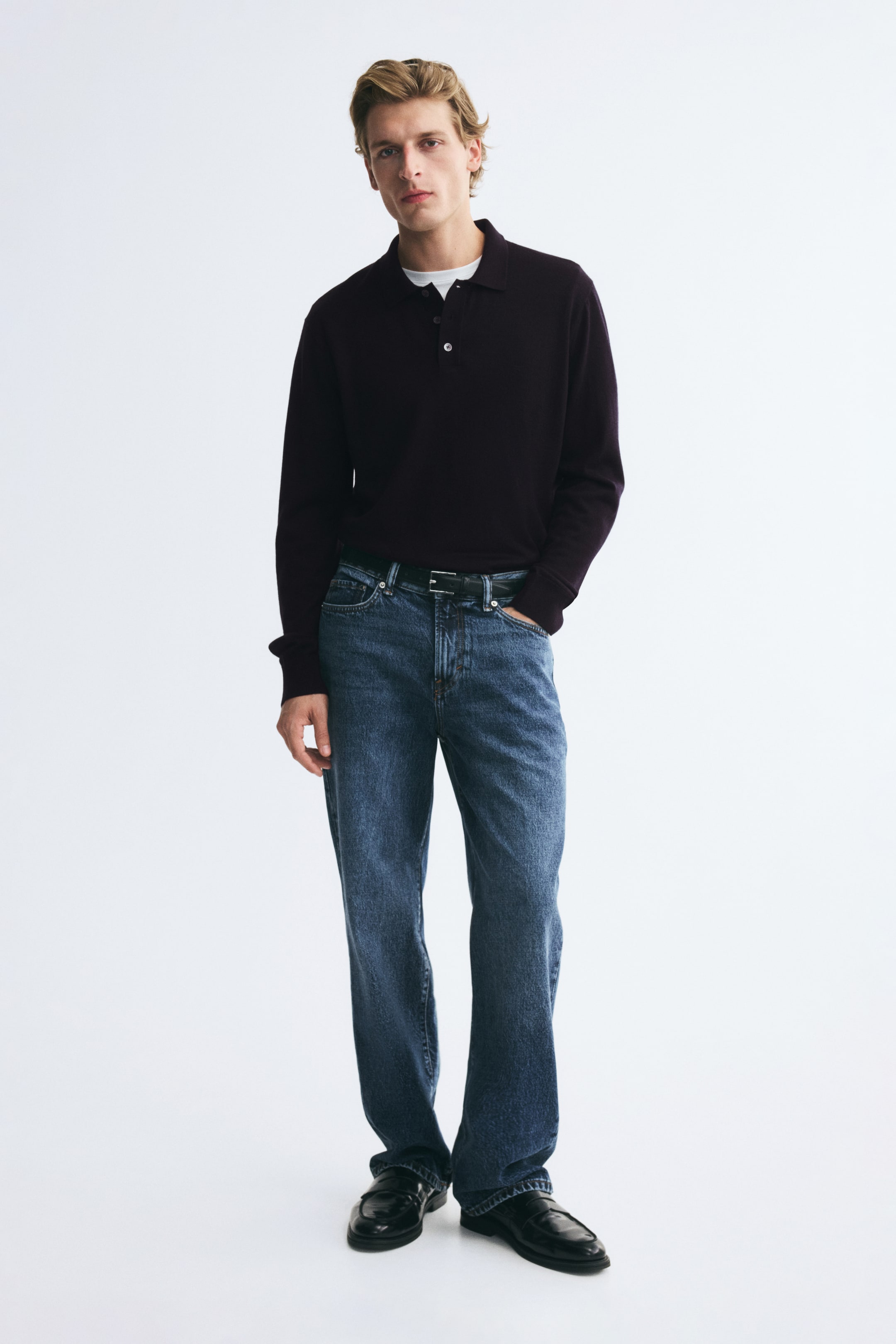 Regular-Fit Merino Wool Polo Shirt