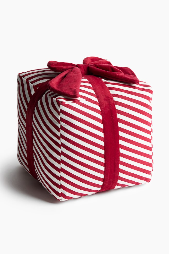 Christmas Cushion - Red/striped - 1