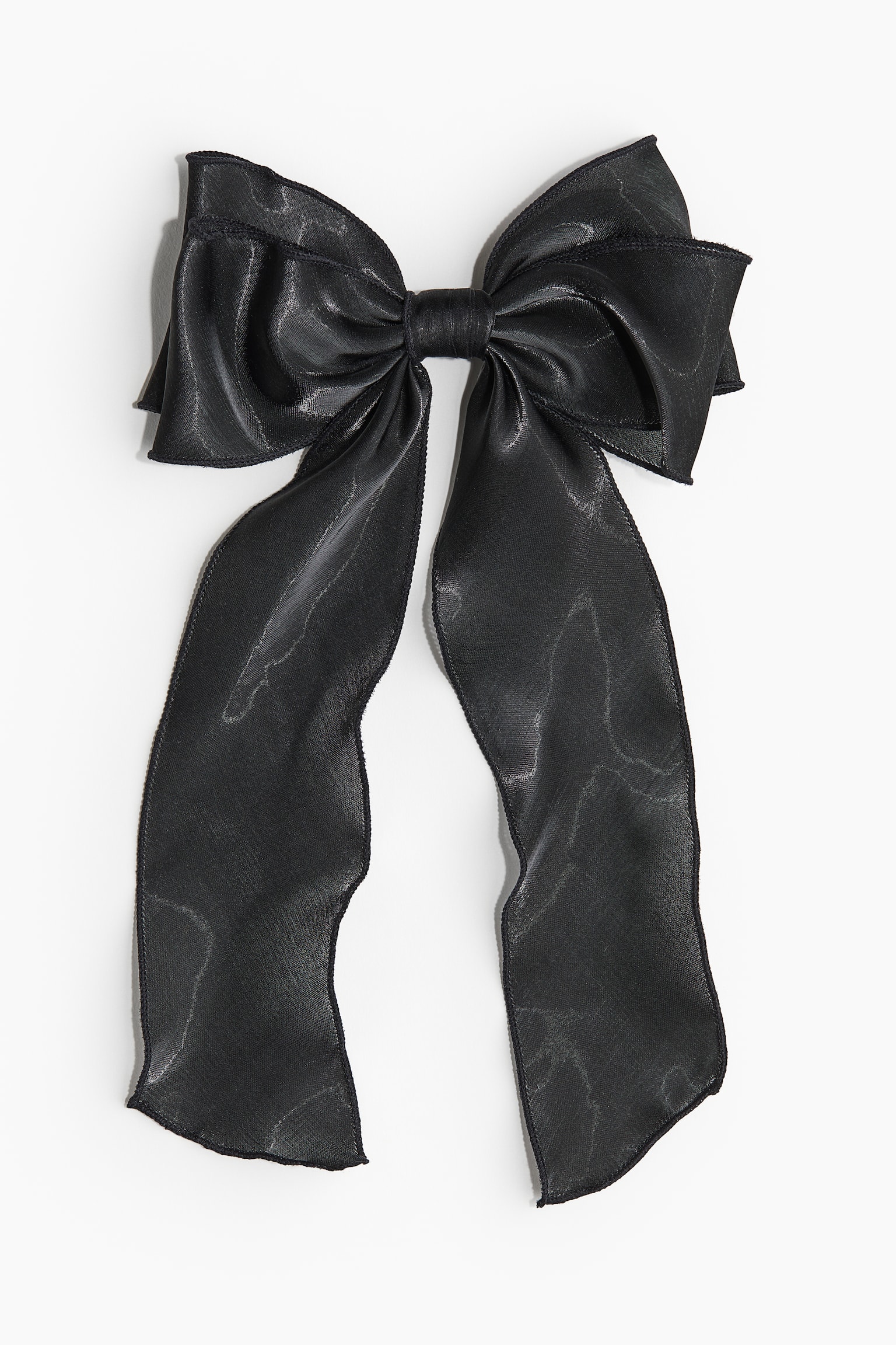 Bow Detail Hair Clip - Black/White/Cream/Light grey/Light beige - 1